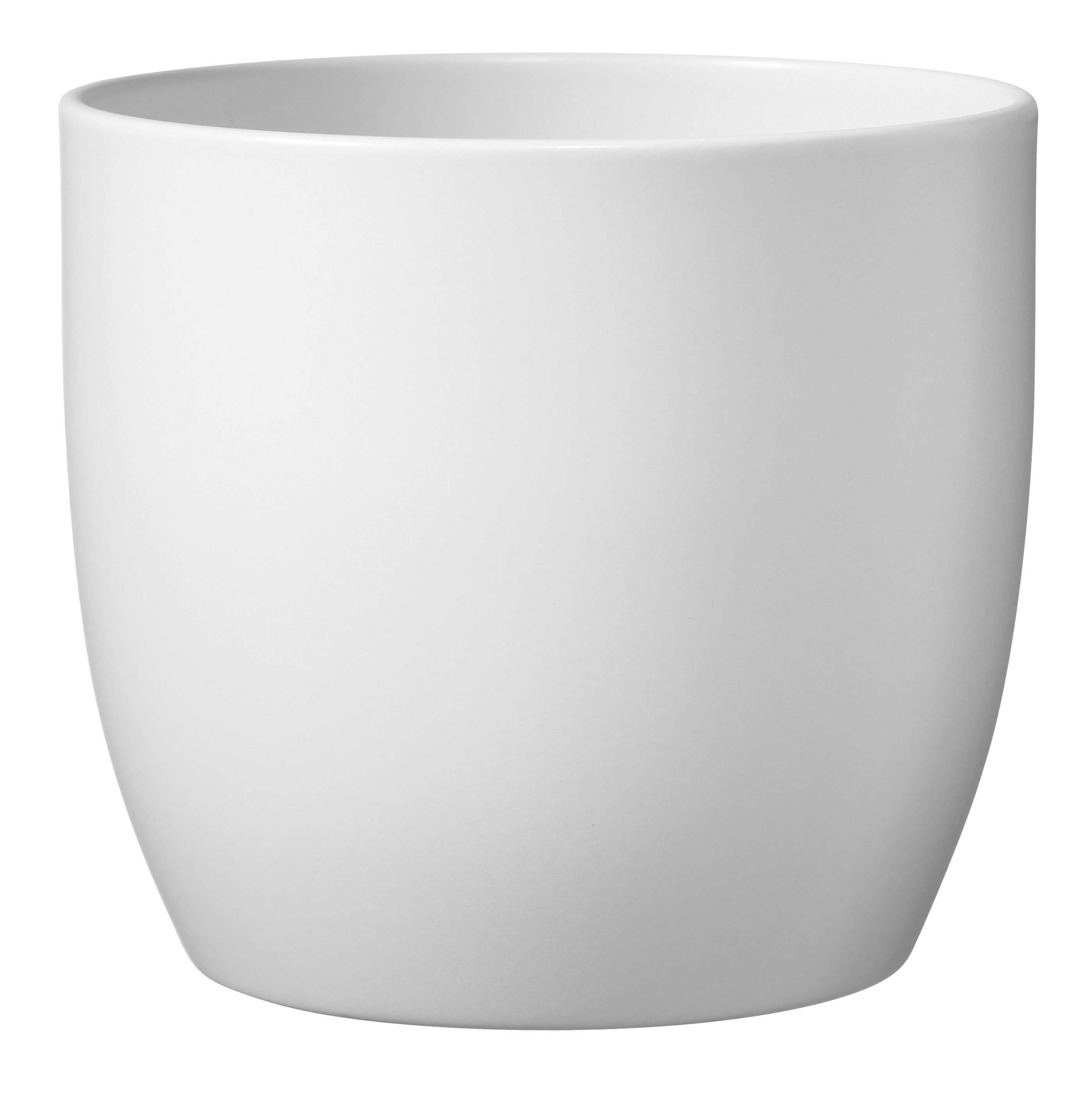 GoodHome White Ceramic Round Plant Pot (Dia)21.5Cm Price Comparisons | Compare The Build