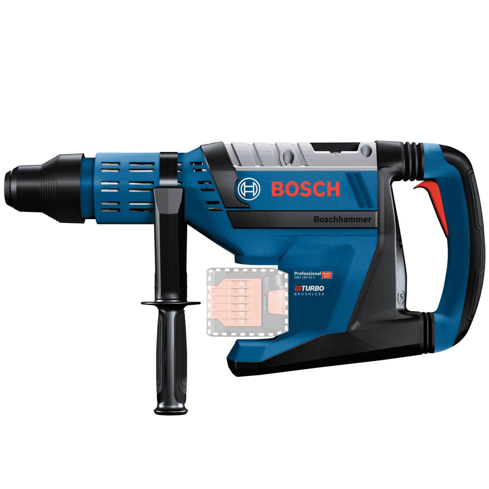 Bosch GBH 18V-45 C BITURBO 18v Cordless SDS Max Rotary Hammer Drill No Batteries No Charger Case Price Comparisons | Compare The Build