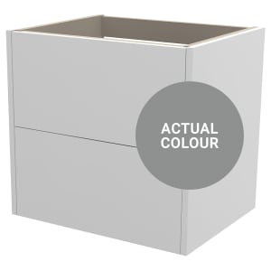 Duarti By Calypso Cascade 600mm Full Depth 2 Drawer Wall Hung Vanity Unit - Twilight Grey Price Comparisons | Compare The Build