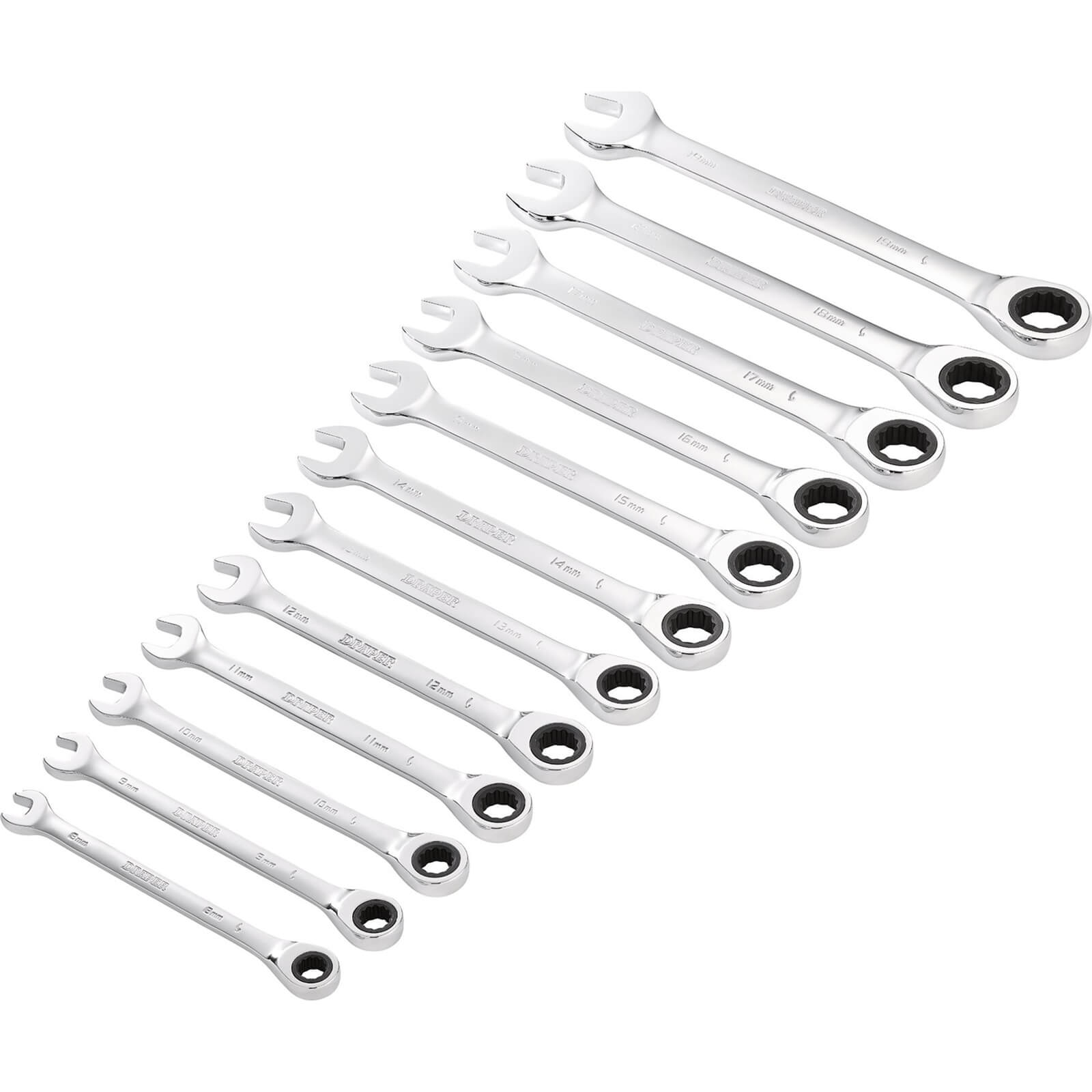 Draper Hi-Torq 12 Piece Ratchet Combination Spanner Set Price Comparisons | Compare The Build