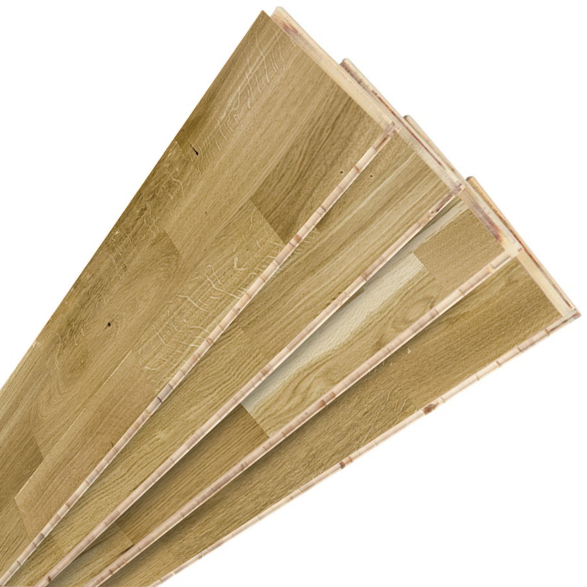 Natural Oak Effect Real Wood Top Layer Flooring, 2.03M² Pack Price Comparisons | Compare The Build