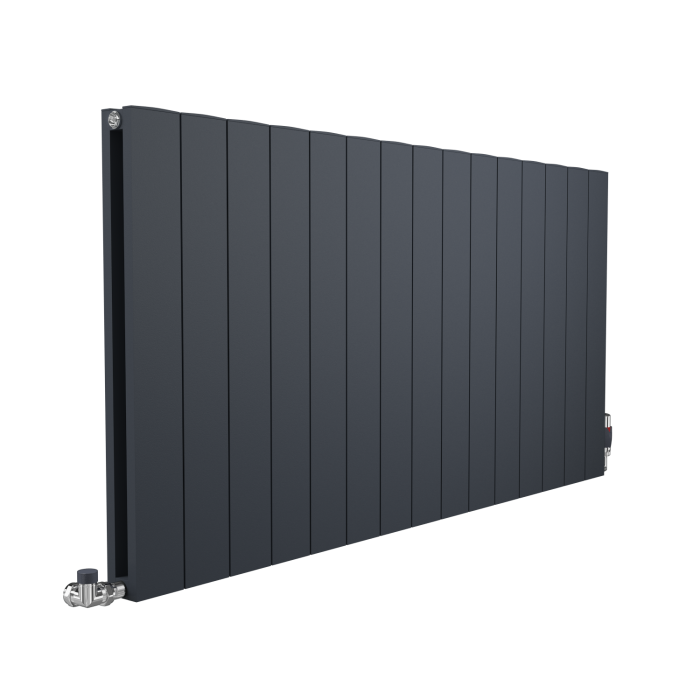 Apollo Magenta Aluminum Horizontal Radiator, Anthracite Flat, 600mm x 475mm Price Comparisons | Compare The Build