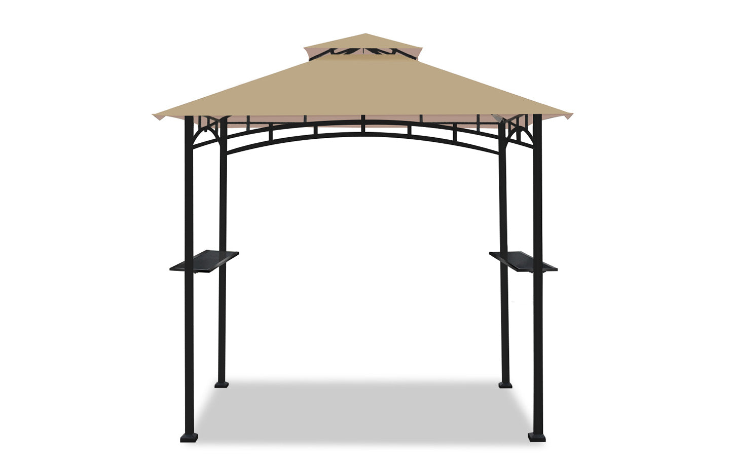 BBQ Gazebo Double Tiered UV Resistant Grill Shelter with LED Light Price Comparisons | Compare The Build