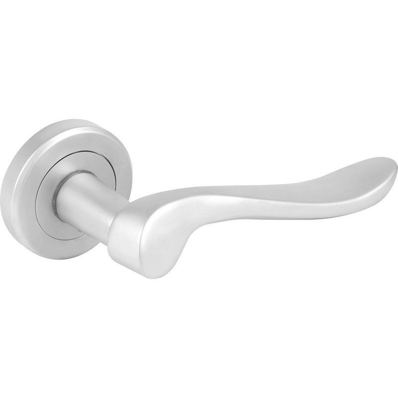 Serozzetta Verdun Lever On Rose Door Handles Satin (Pair) in Chrome Price Comparisons | Compare The Build