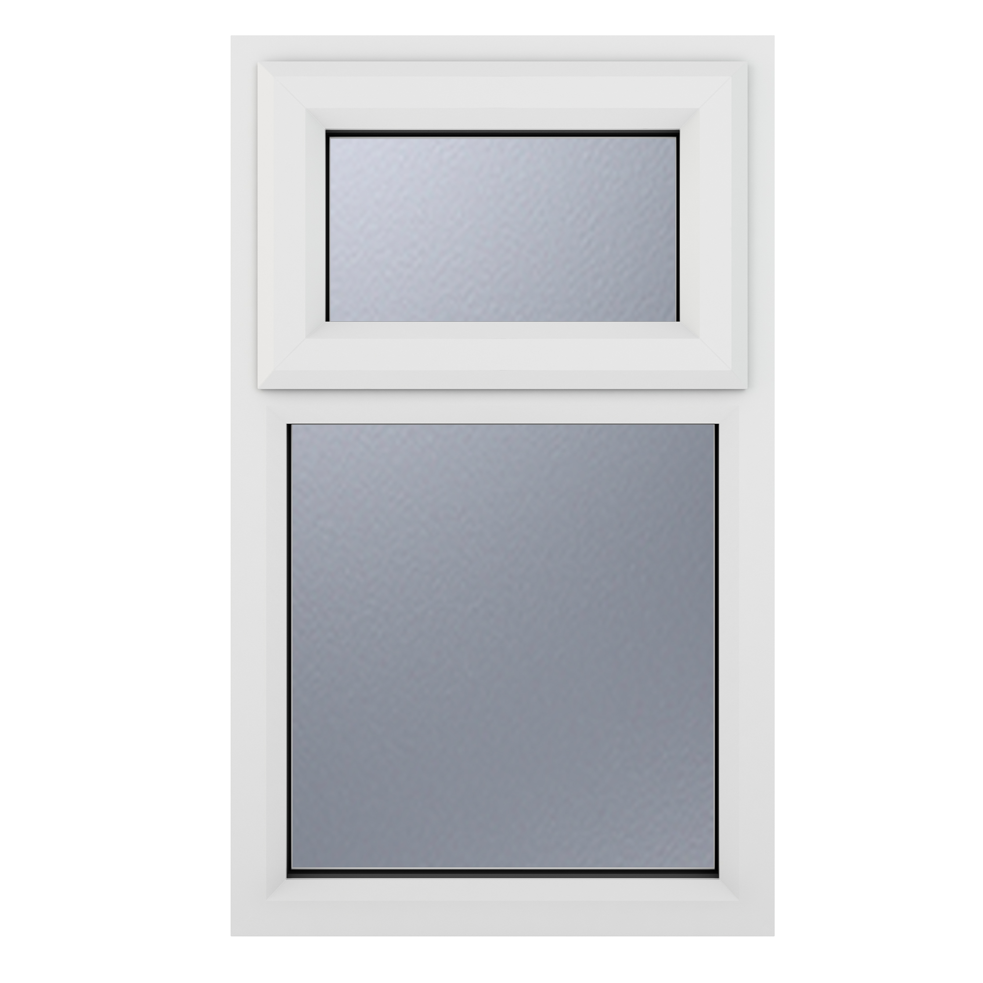 Crystal White Upvc Casement Obscure Window 2P Top Opening 610 mm x 1040 mm Price Comparisons | Compare The Build