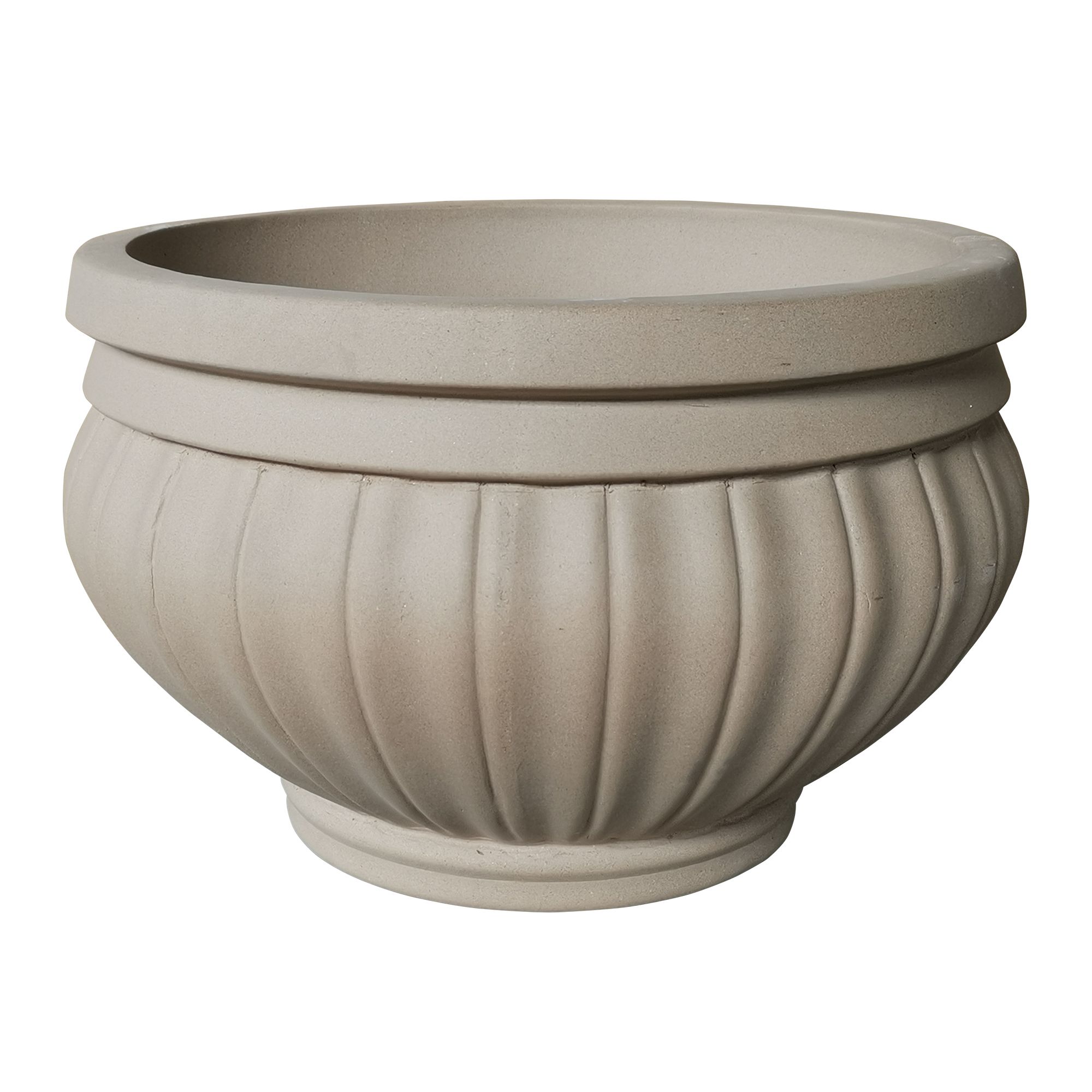 Southern Patio Bantry Beige Stone Effect Terracotta Lined Round Plant Pot (Dia)41Cm Price Comparisons | Compare The Build