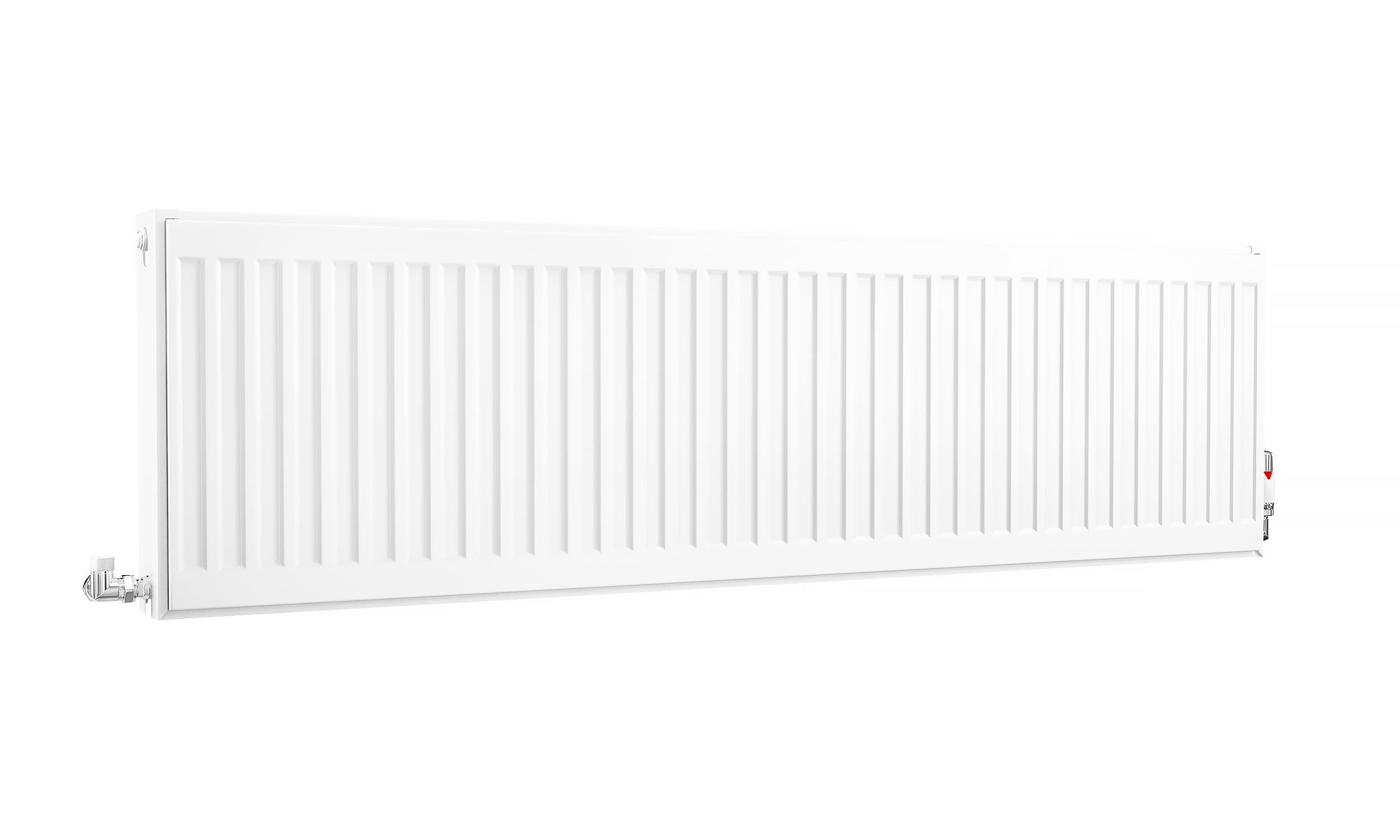 Kartell K-Rad Compact Horizontal Radiator, White, 400mm x 1400mm - Double Panel, Double Convector Price Comparisons | Compare The Build