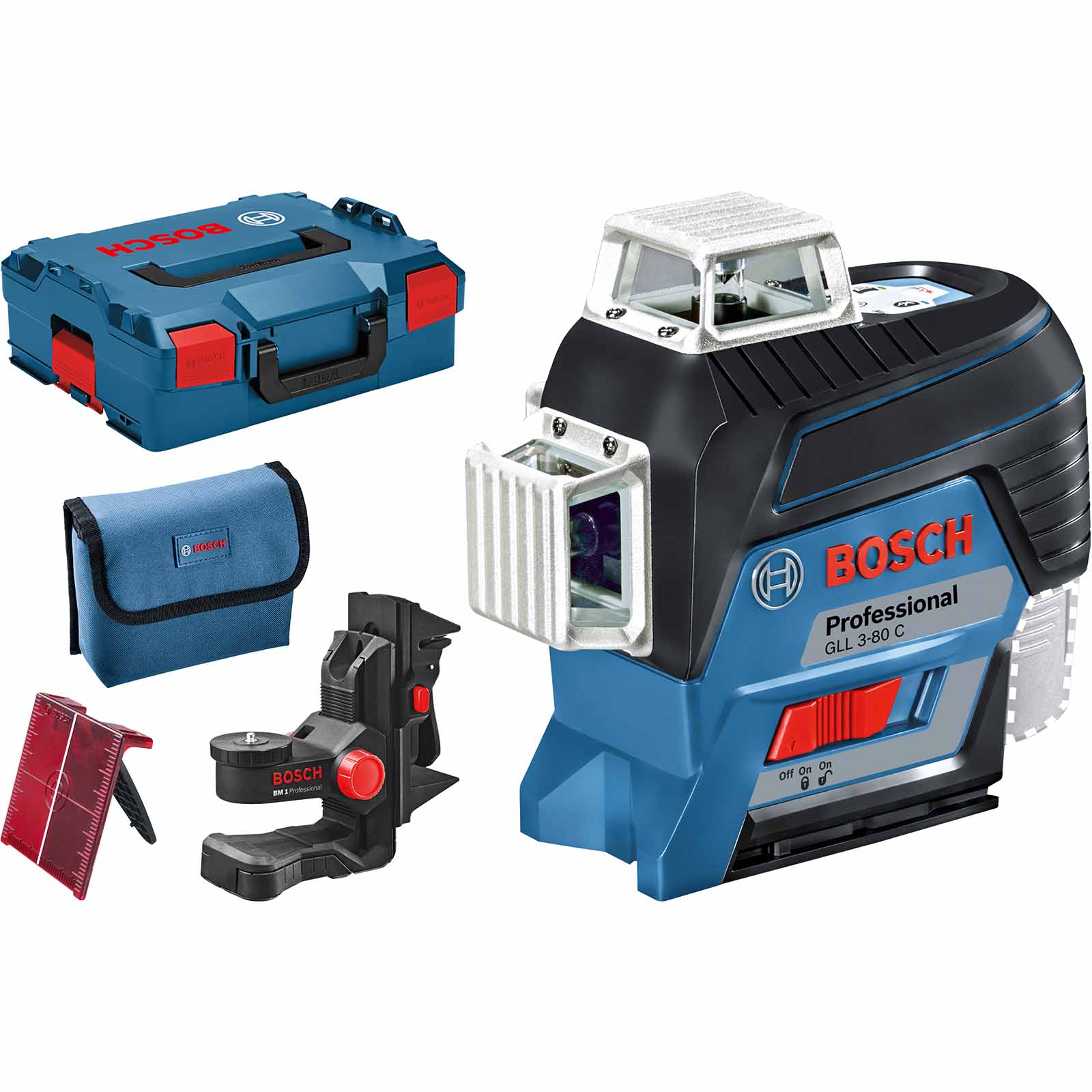 Bosch GLL 3-80 C 12v Cordless Connected Line Laser Level No Batteries No Charger Case Price Comparisons | Compare The Build