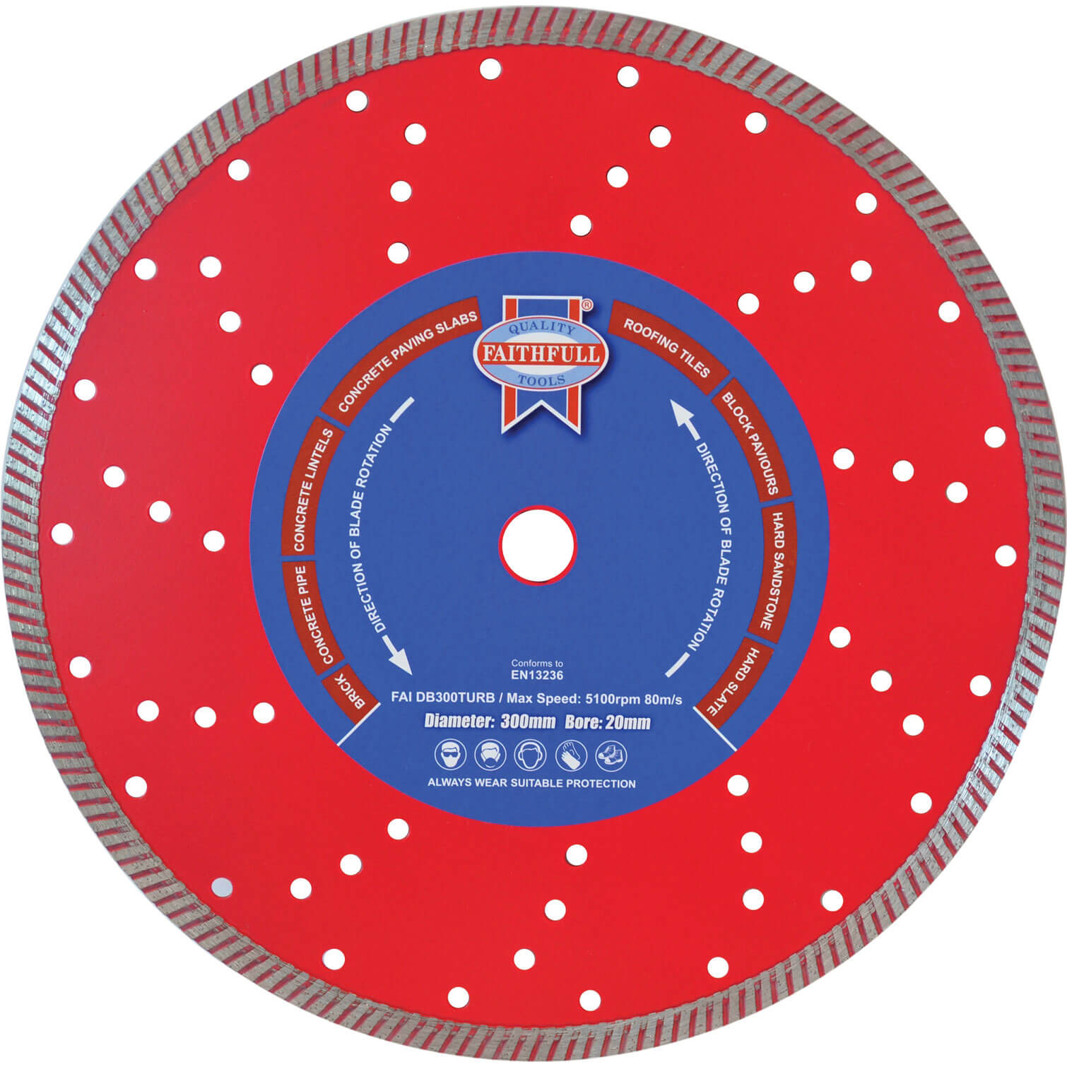 Faithfull Turbo Cut Diamond Cutting Disc 300mm Price Comparisons | Compare The Build