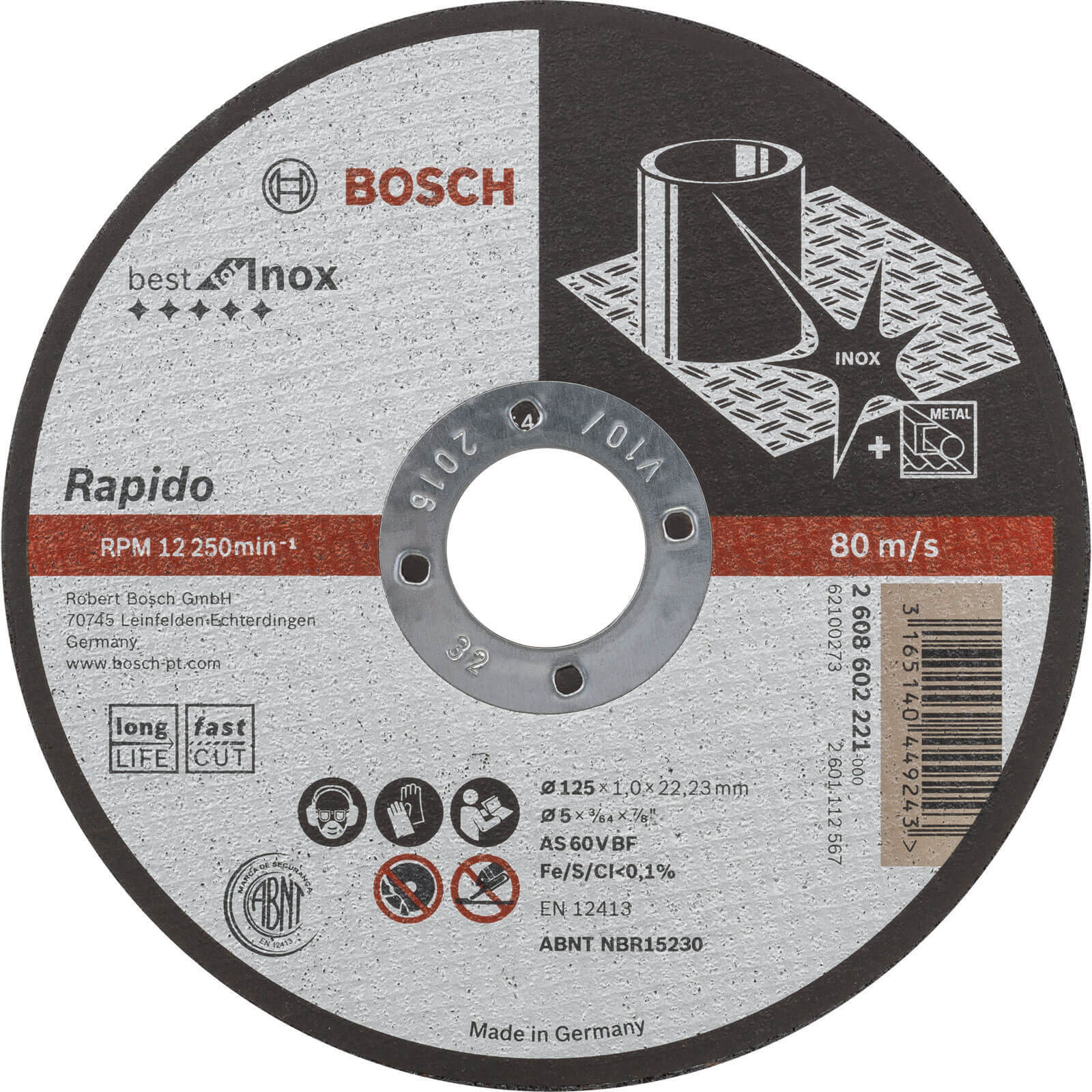 Bosch Rapido Best Inox Cutting Disc 125mm 1mm 22mm Price Comparisons | Compare The Build