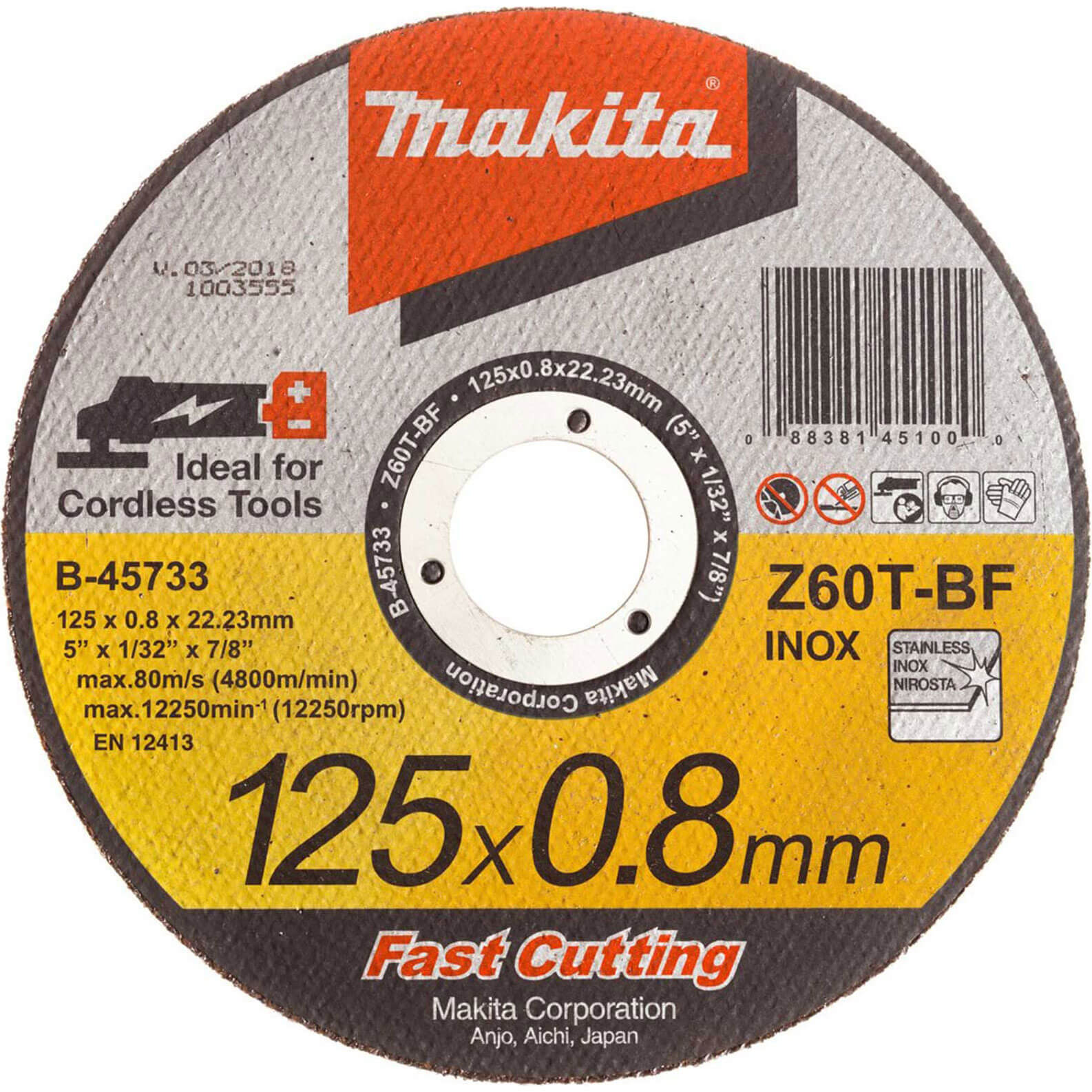 Makita Ultra Thin 0.8mm Metal Cutting Disc 125mm Pack of 1 Price Comparisons | Compare The Build