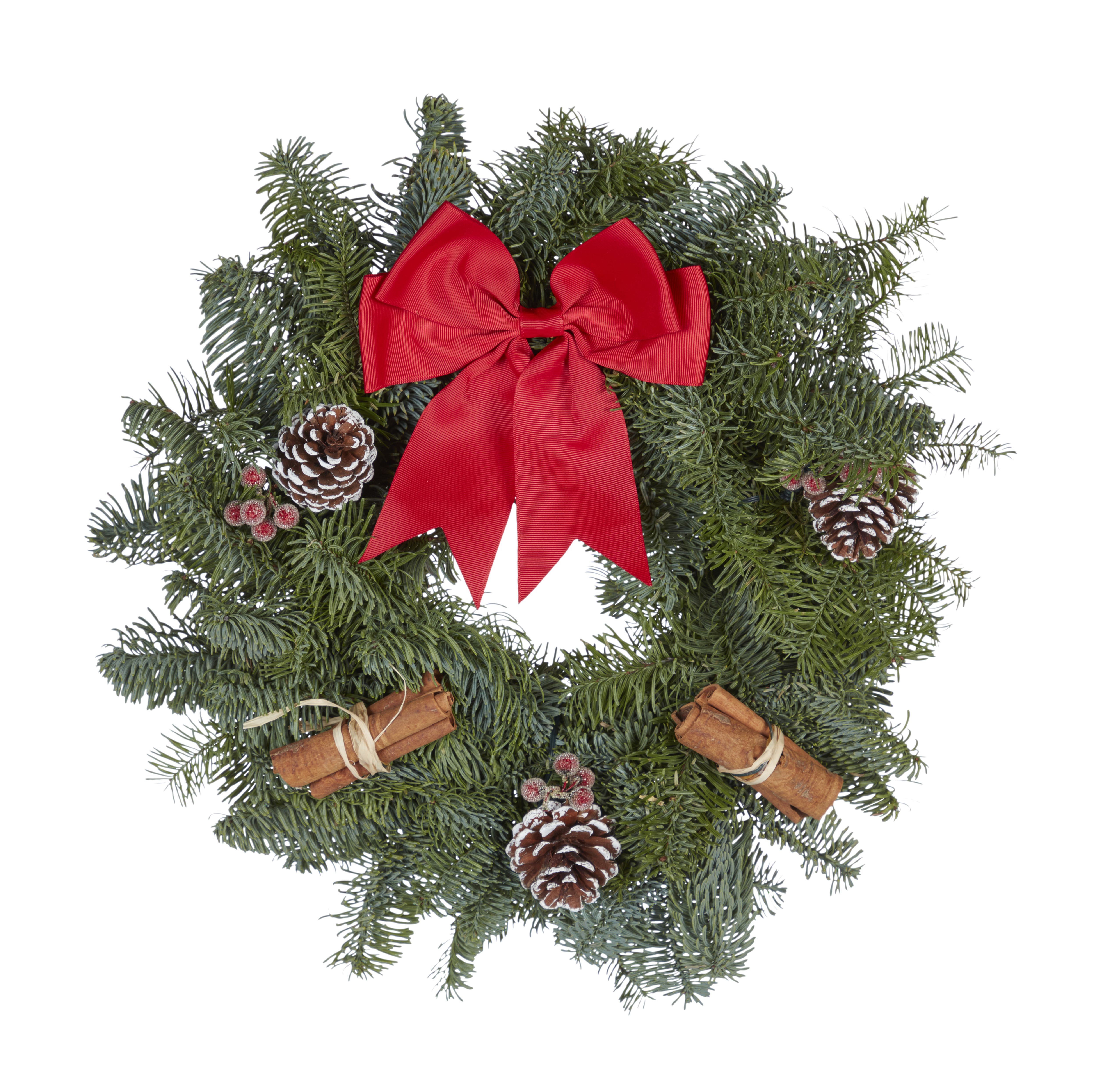 Large Bow & Pine Cone Wreath Price Comparisons | Compare The Build