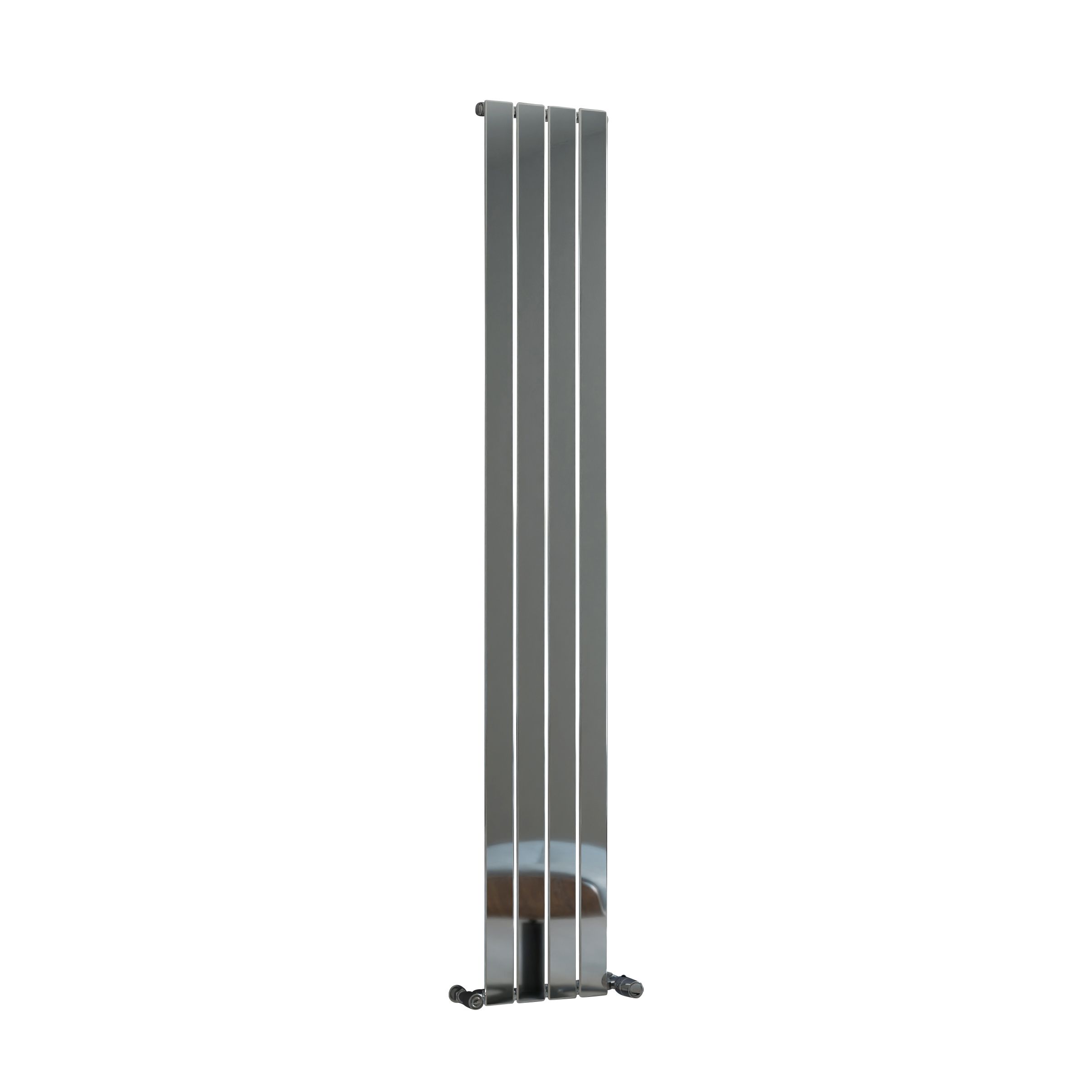 Ximax Vertirad Chrome Effect Chrome Effect Horizontal Or Vertical Designer Radiator, (W)270mm X (H)1800mm Price Comparisons | Compare The Build