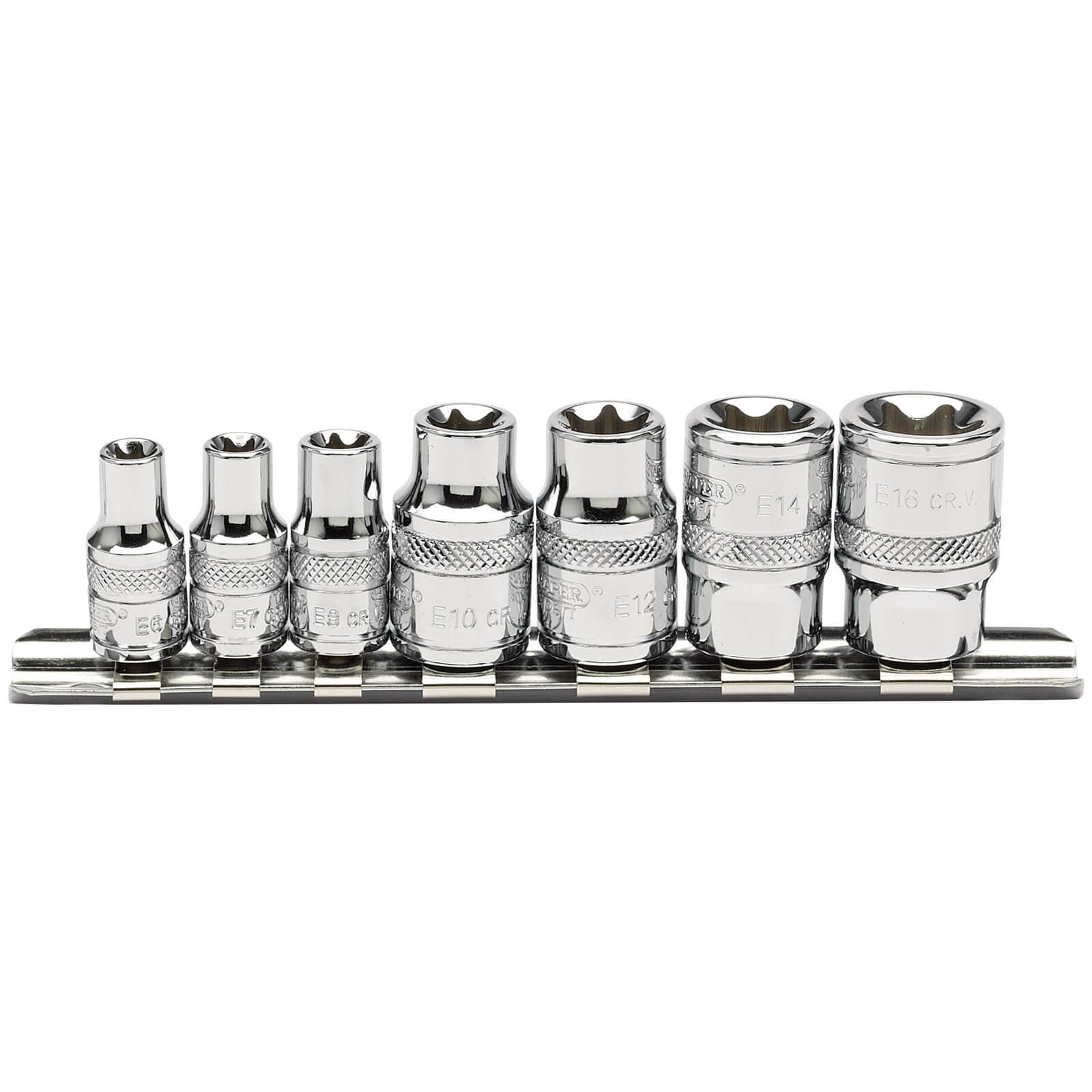 Draper 7 Piece Combination Drive Torx Socket Set Metric Combination | Compare The Build