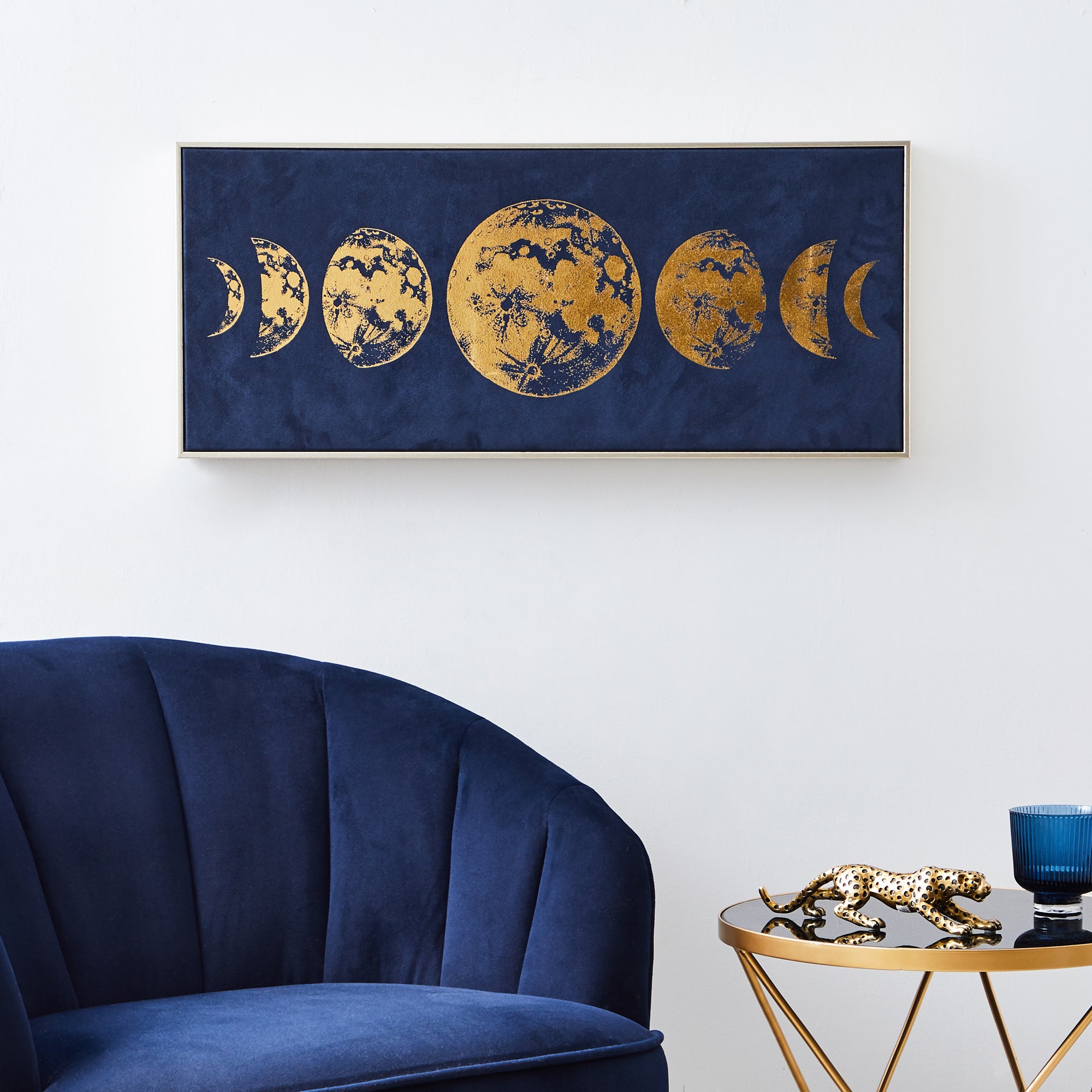 Suede Moon Boxed Canvas Blue Price Comparisons | Compare The Build