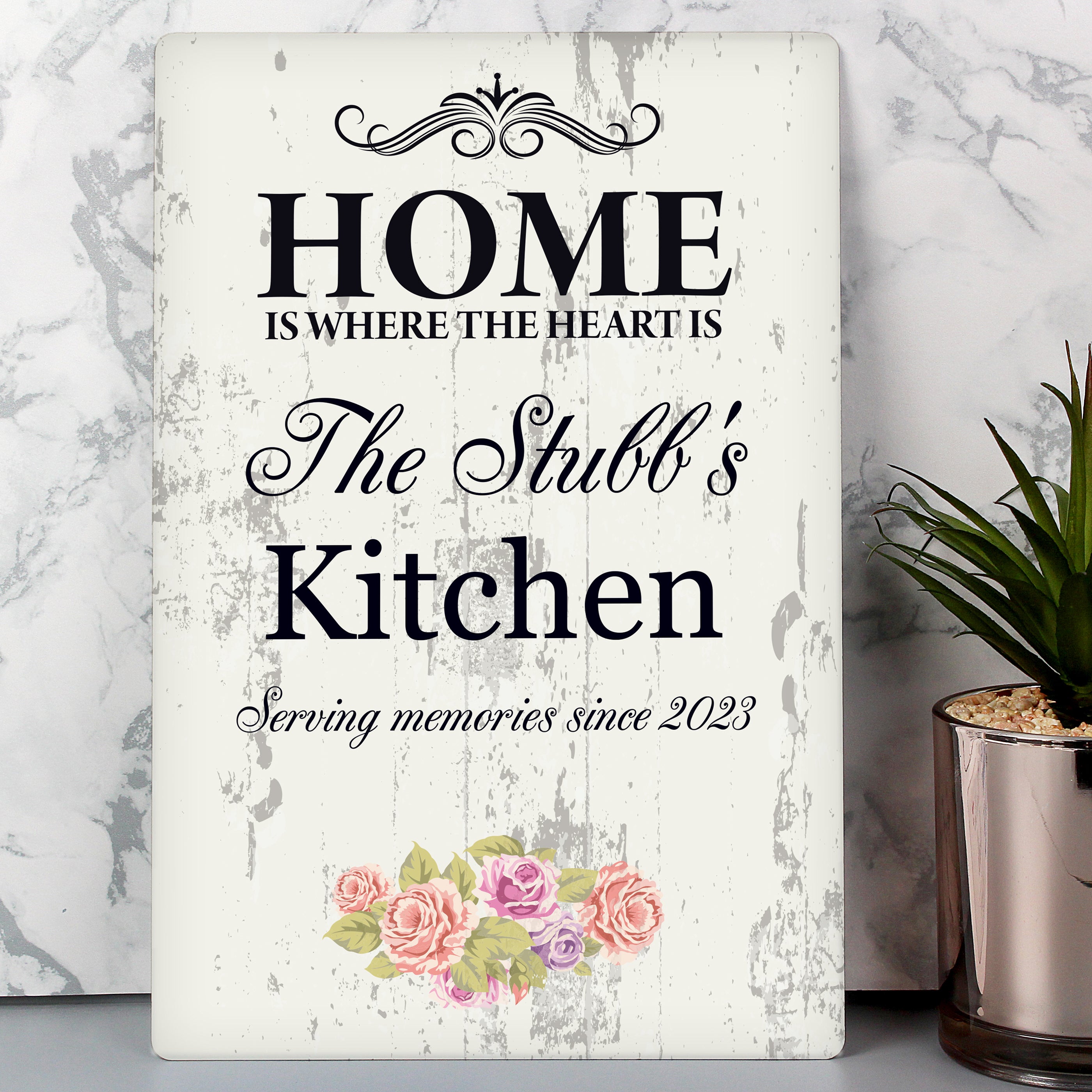 Personalised Shabby Chic Sign Off-White Price Comparisons | Compare The Build