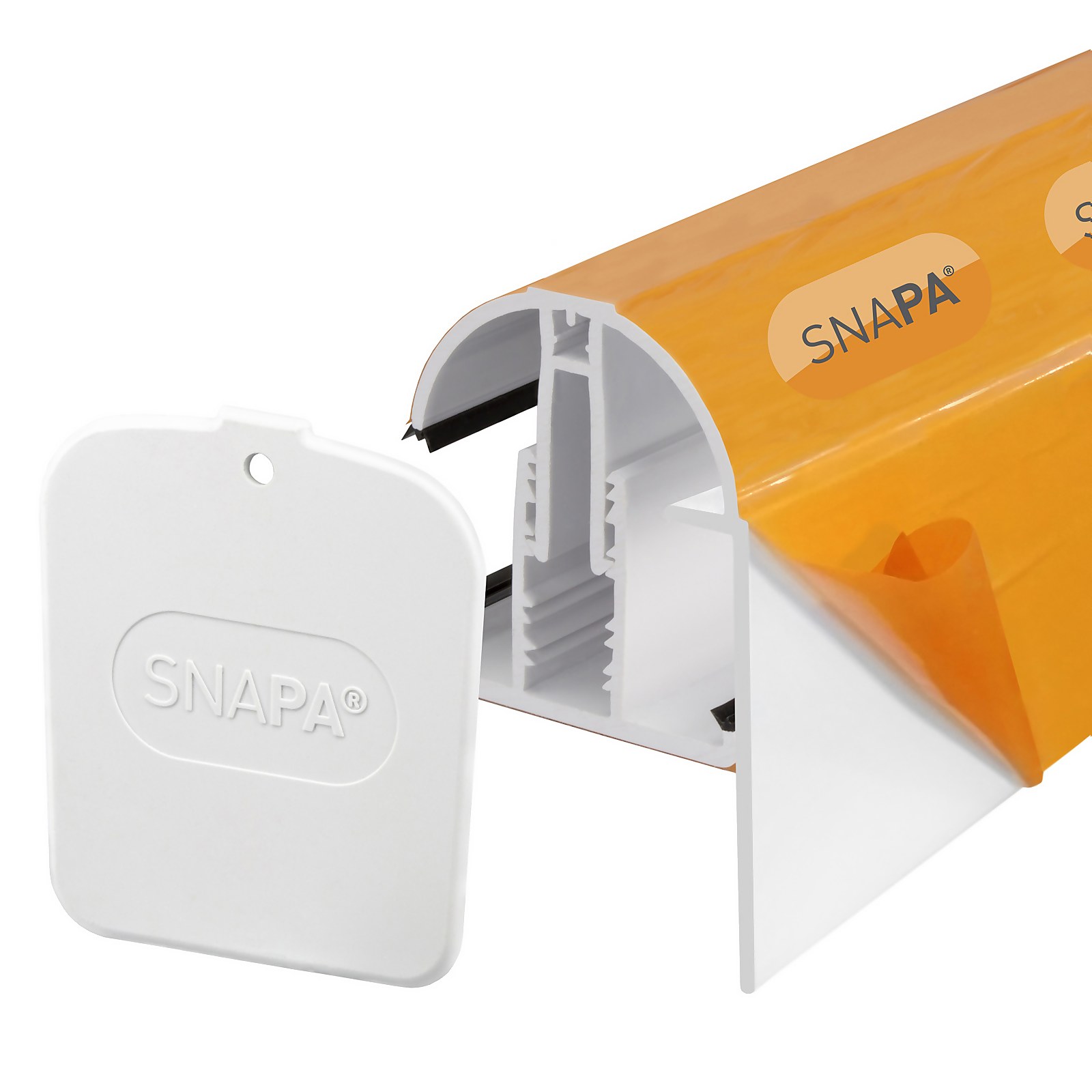 Snapa® Gable Bar 10, 16, 25, 32,&35mm.Inc.Endcp 2.5m White Price Comparisons | Compare The Build