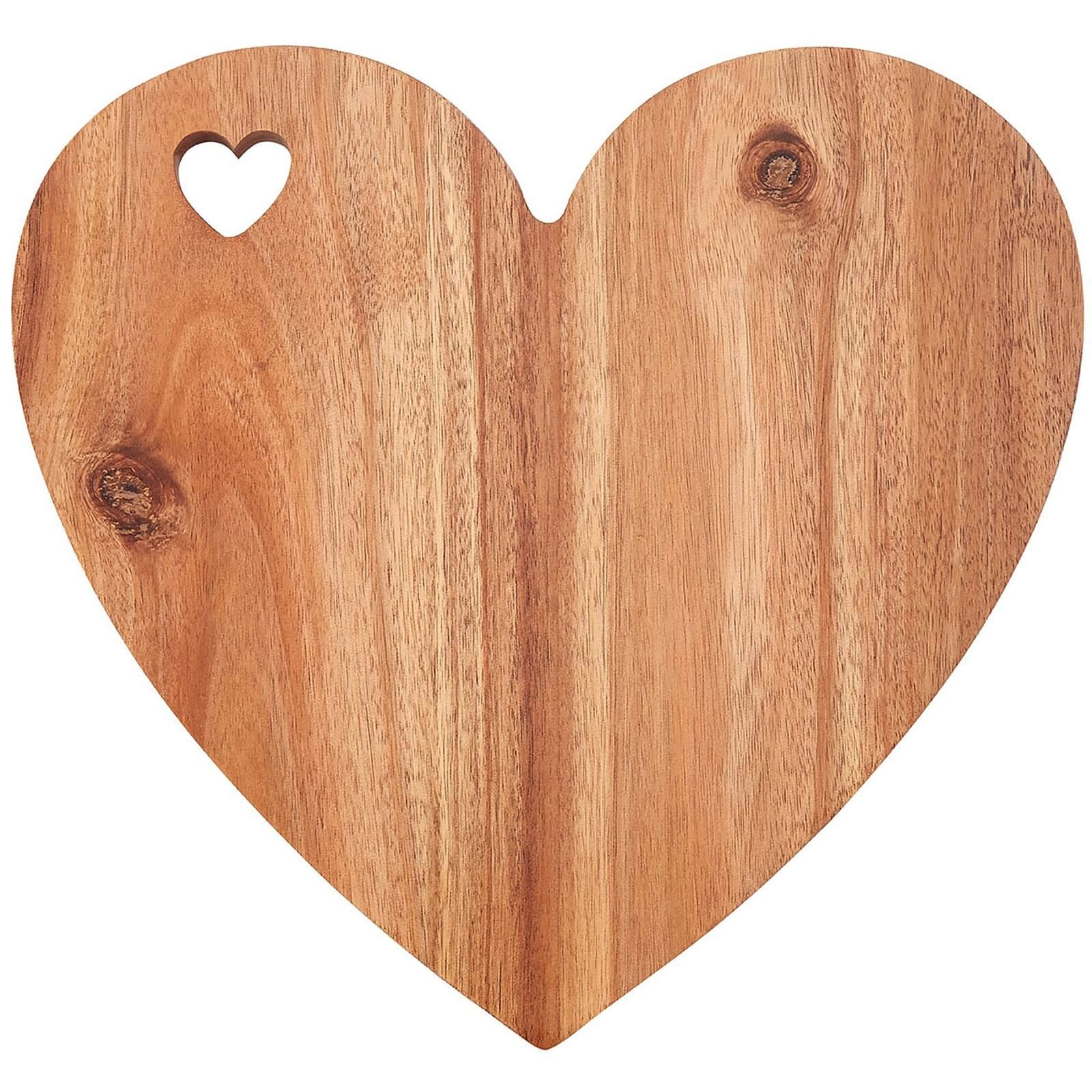 Heart Shaped Chopping Board - White Edge Price Comparisons | Compare The Build