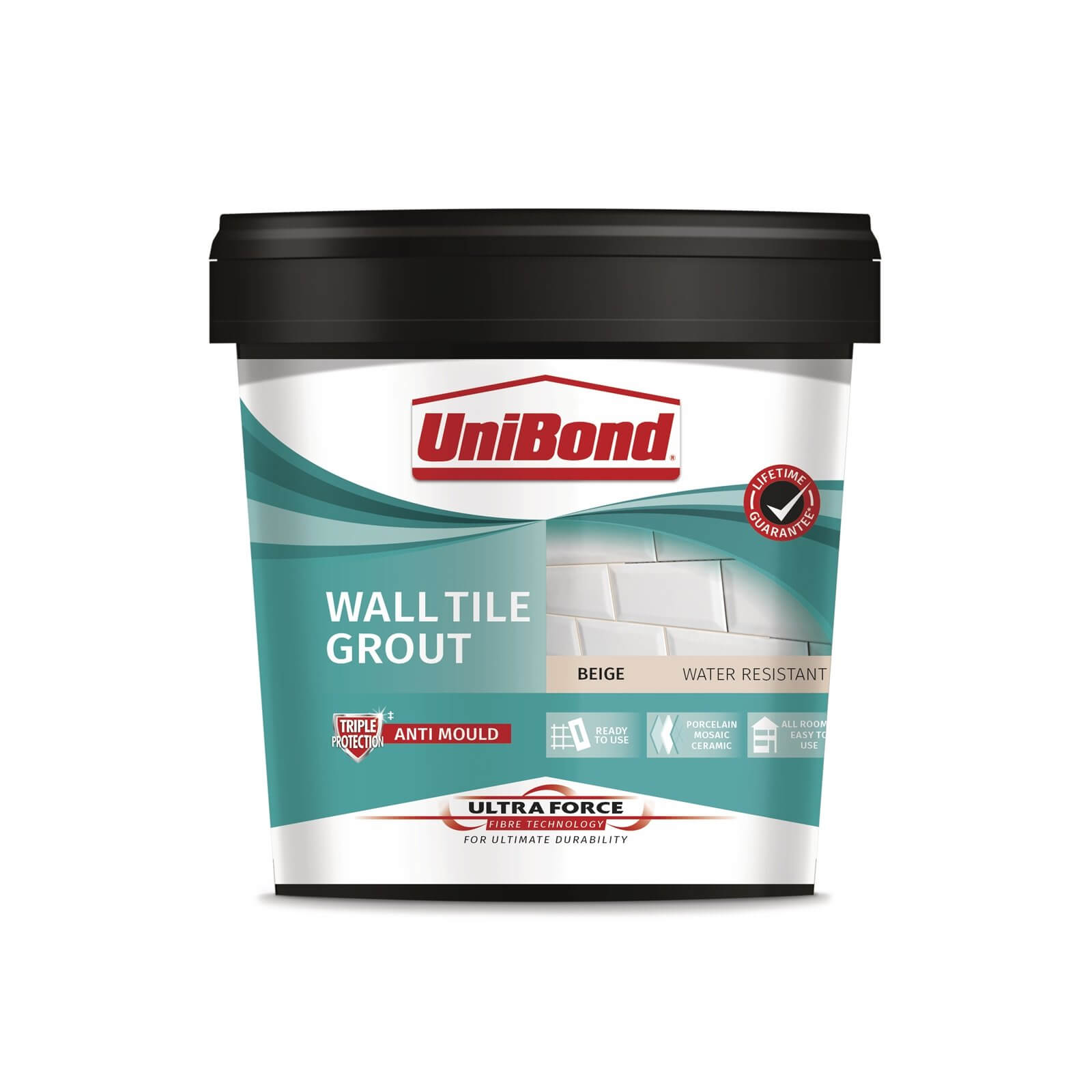 UniBond UltraForce Wall Tile Grout Beige 1.38kg Price Comparisons | Compare The Build