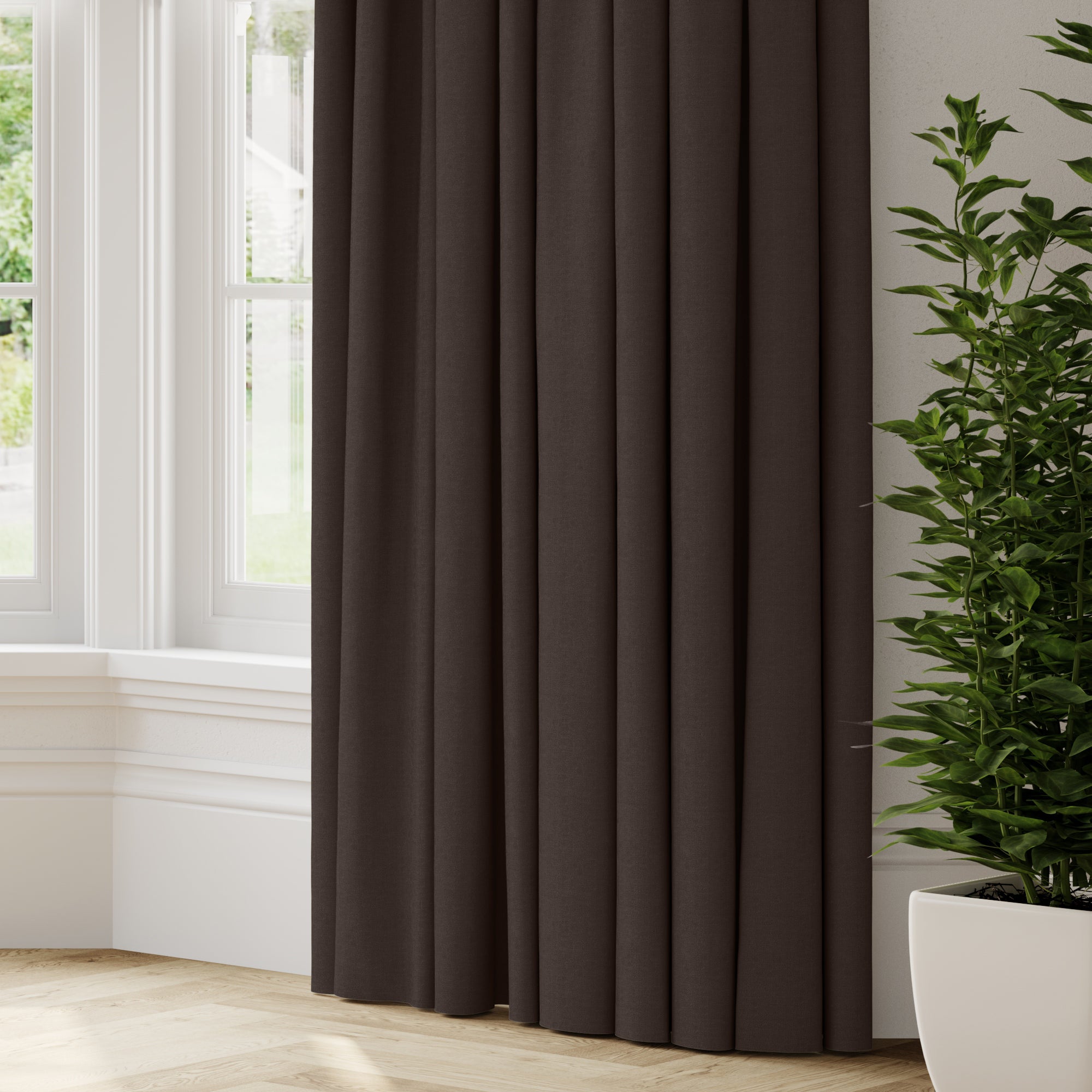 Belvoir Recycled Polyester Made to Measure Curtains Belvoir Charcoal Price Comparisons | Compare The Build
