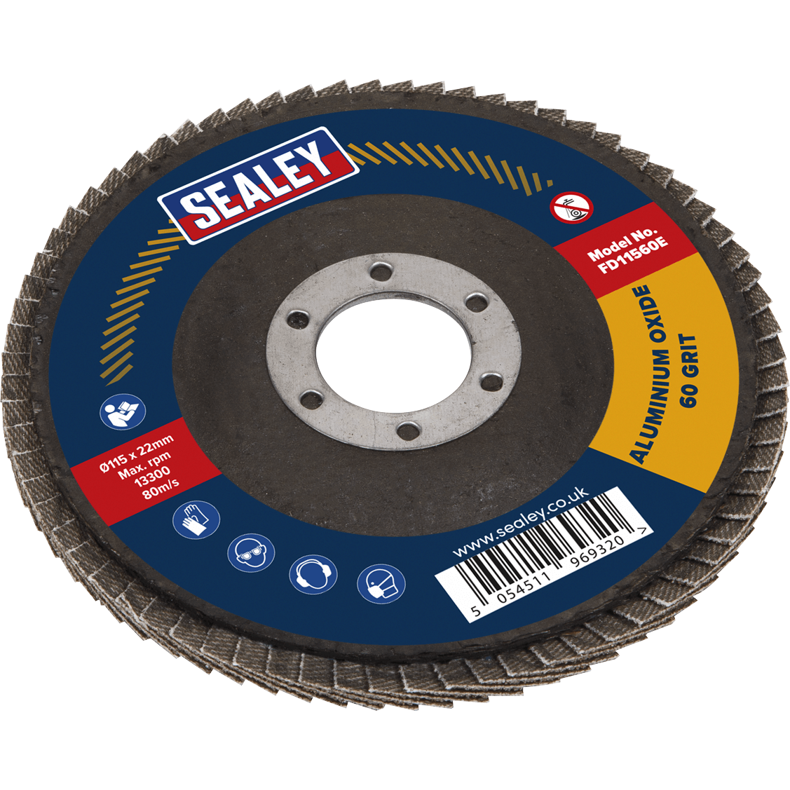 Sealey Aluminium Abrasive Flap Disc 115mm 60g | Compare The Build