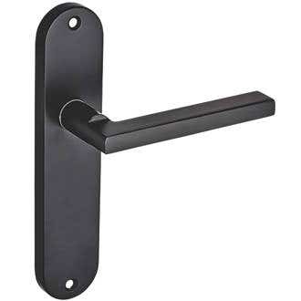 Esquire Lever Latch Door Handle - Matt Black | Compare The Build