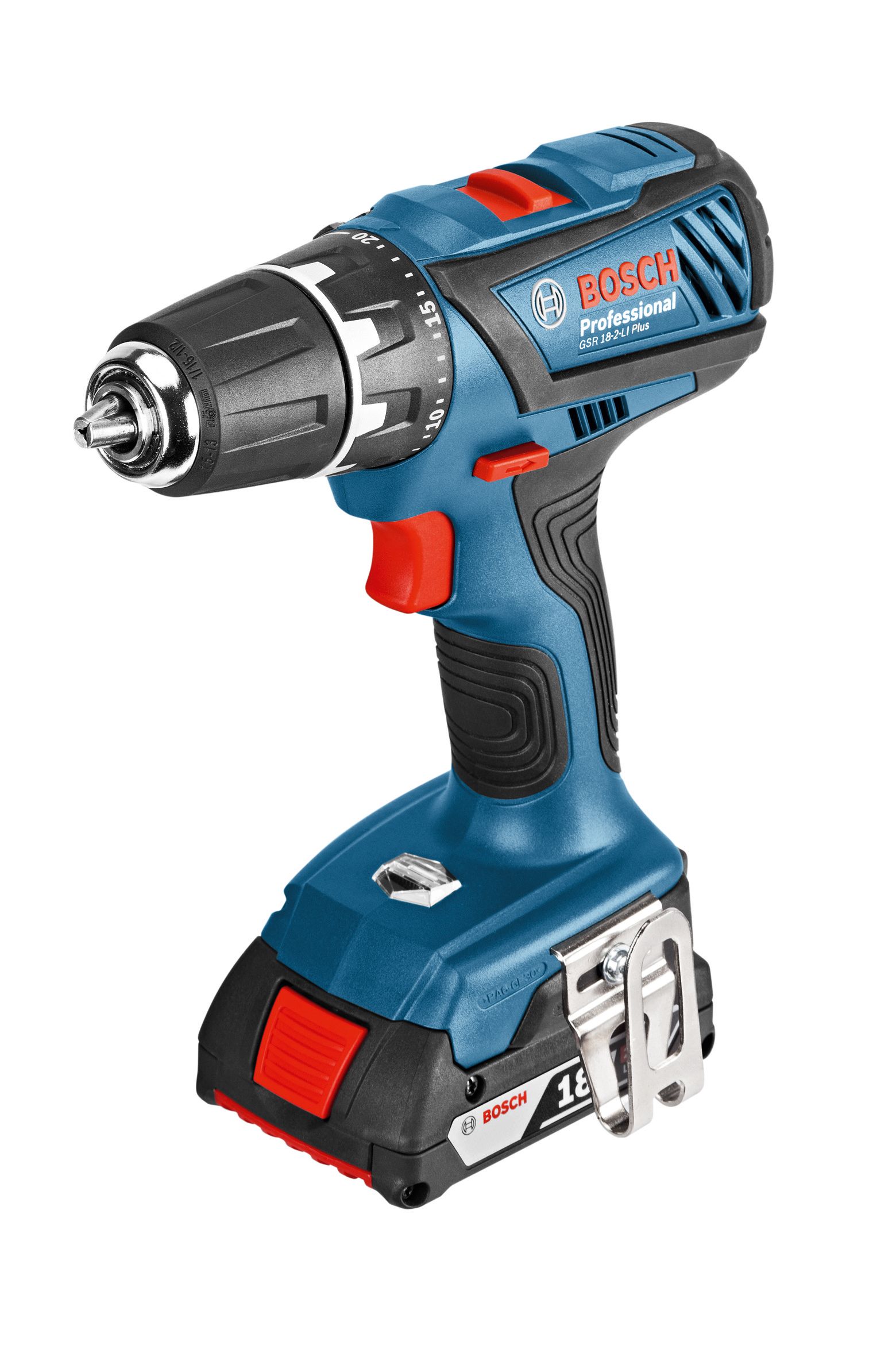 Bosch Light 18V 2Ah Li-Ion Cordless Drill Driver 2 Batteries Gsr18-2-Liplus | Compare The Build