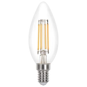 Wickes Dimmable Filament E14 Candle 3.4W Warm White Light Bulb Price Comparisons | Compare The Build