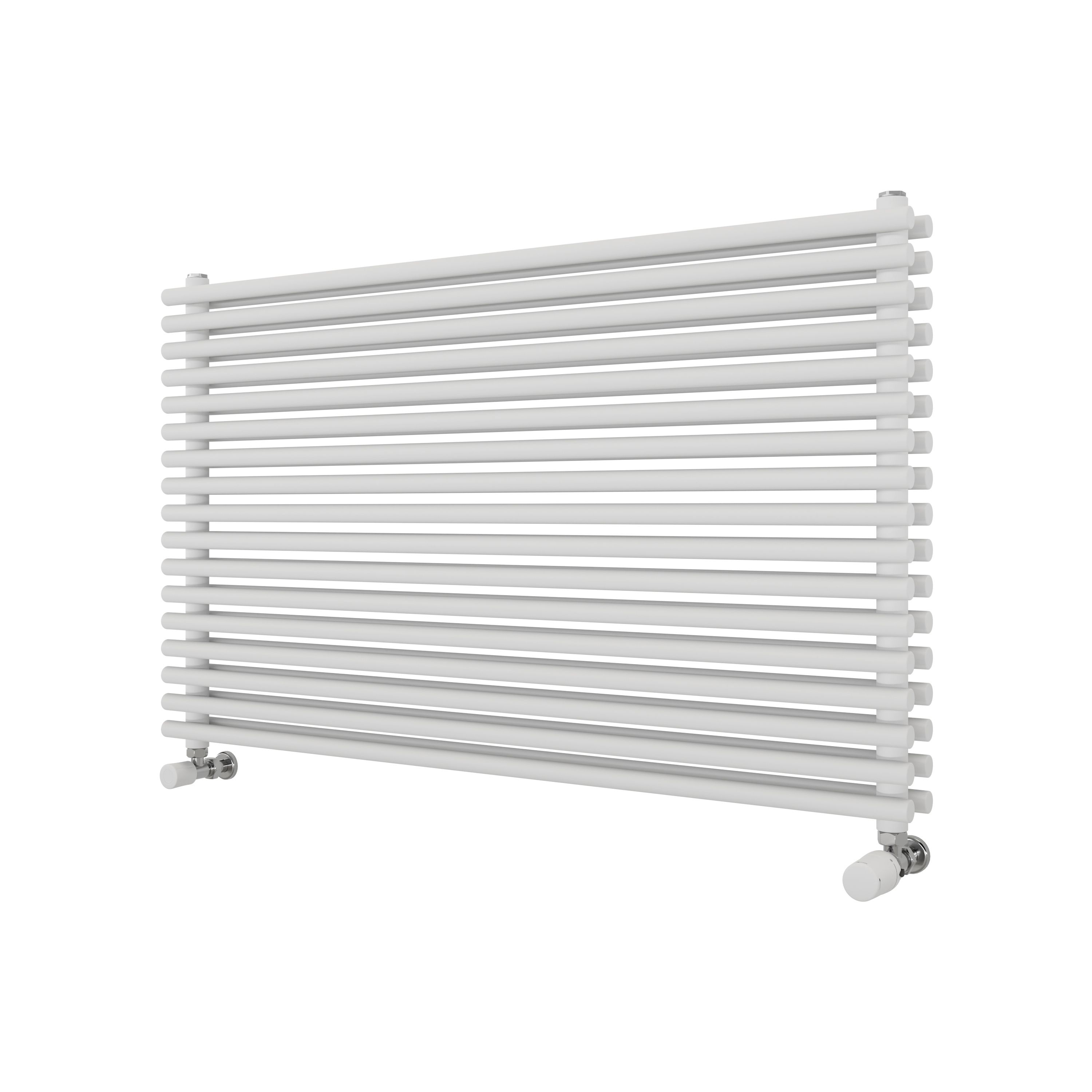 Ximax Gamba Duplex Satin White Horizontal Designer Radiator, (W)1000mm X (H)610mm Price Comparisons | Compare The Build