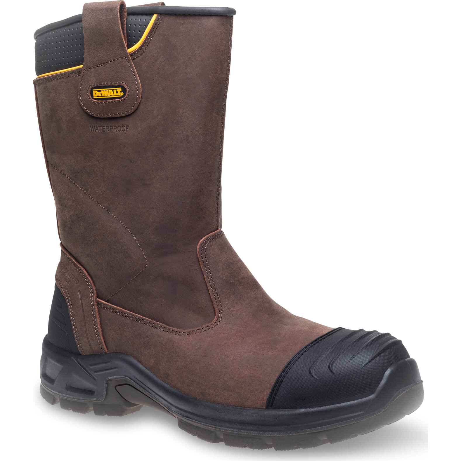 DeWalt Millington Waterproof Safety Rigger Boots Brown Size 6 | Compare The Build