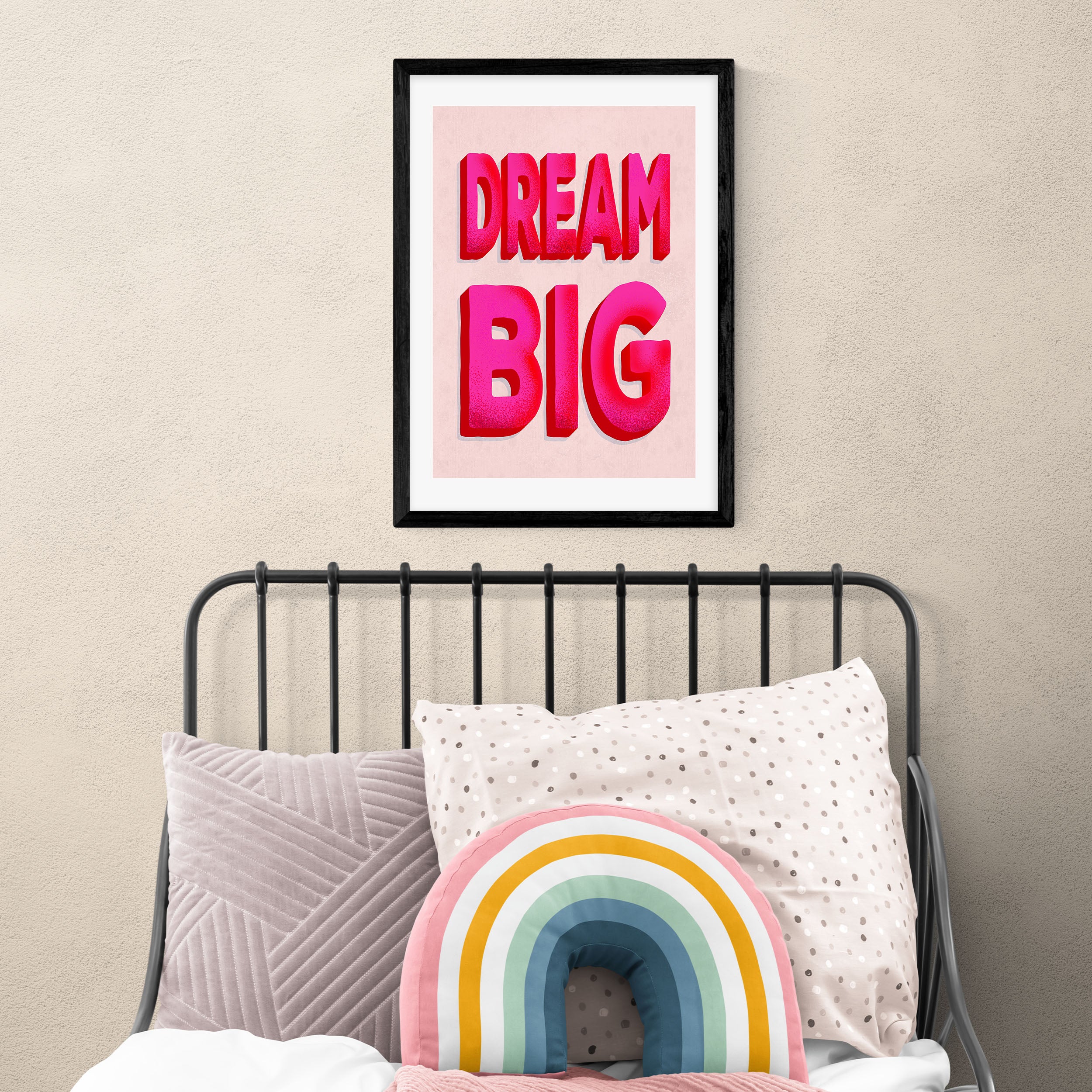 East End Prints Dream Big Print Pink | Compare The Build