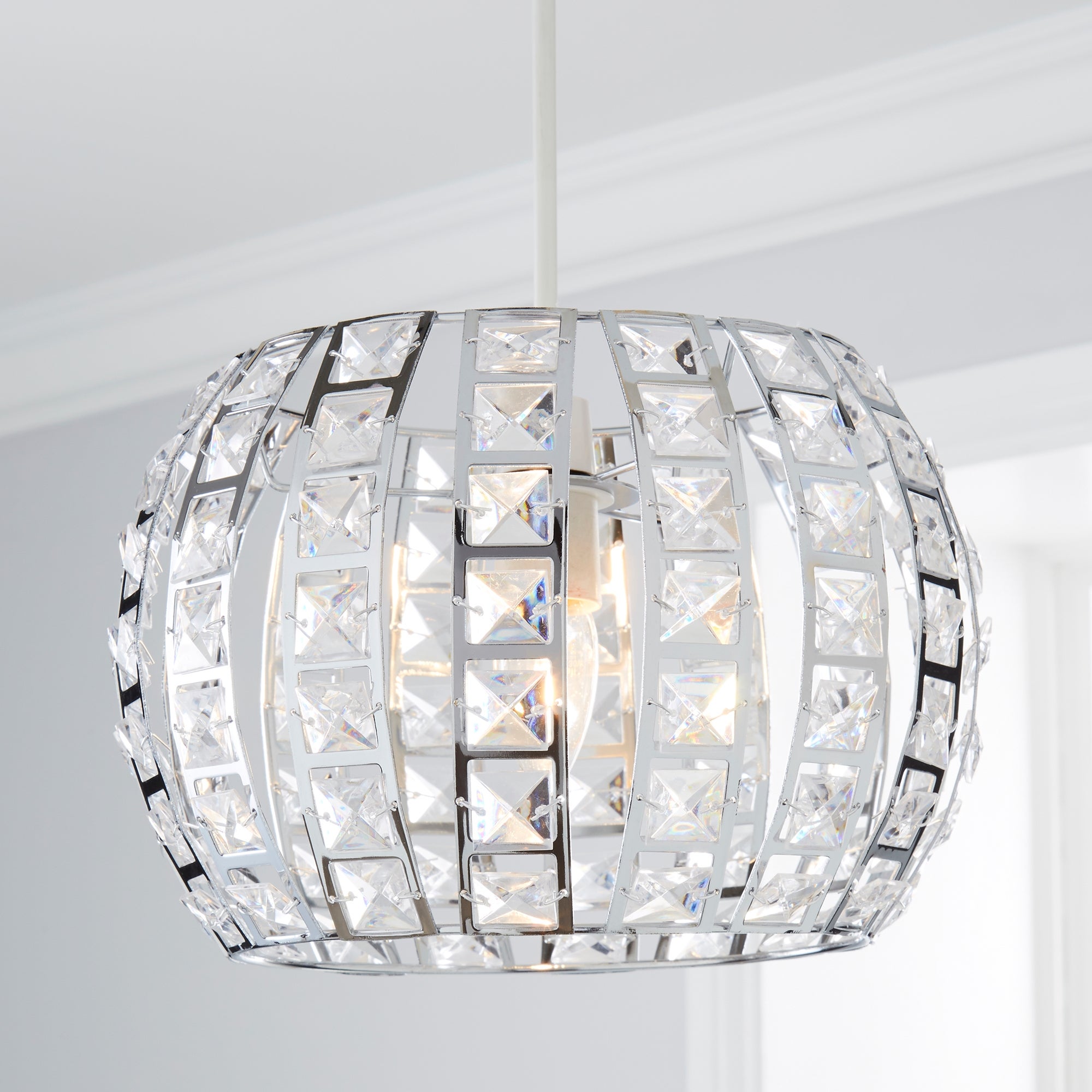 West End Chrome Easy Fit Pendant Silver Price Comparisons | Compare The Build