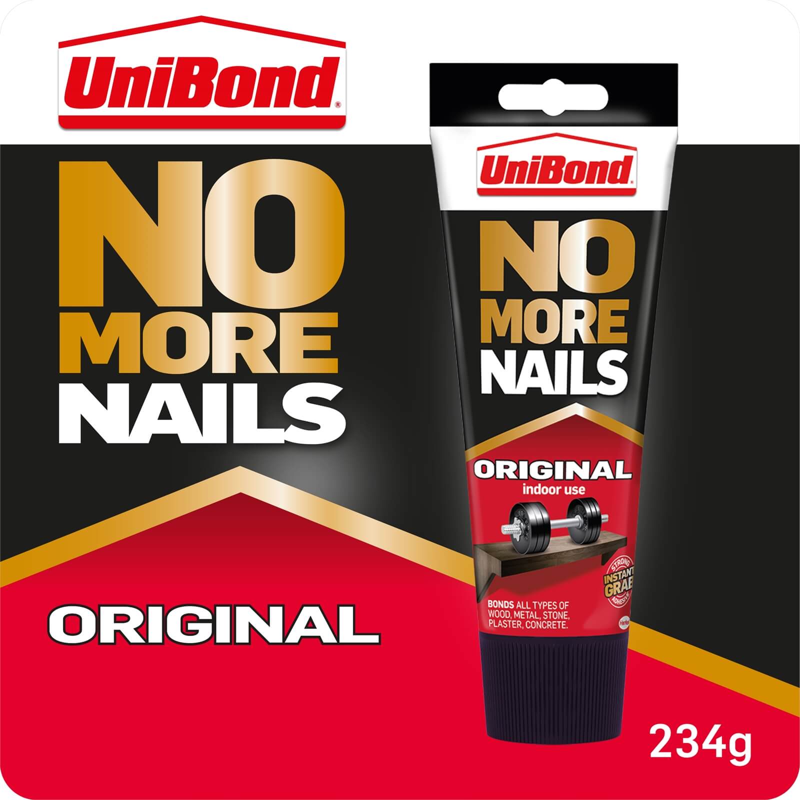 UniBond No More Nails Grab Adhesive Tube Original 234g Price Comparisons | Compare The Build