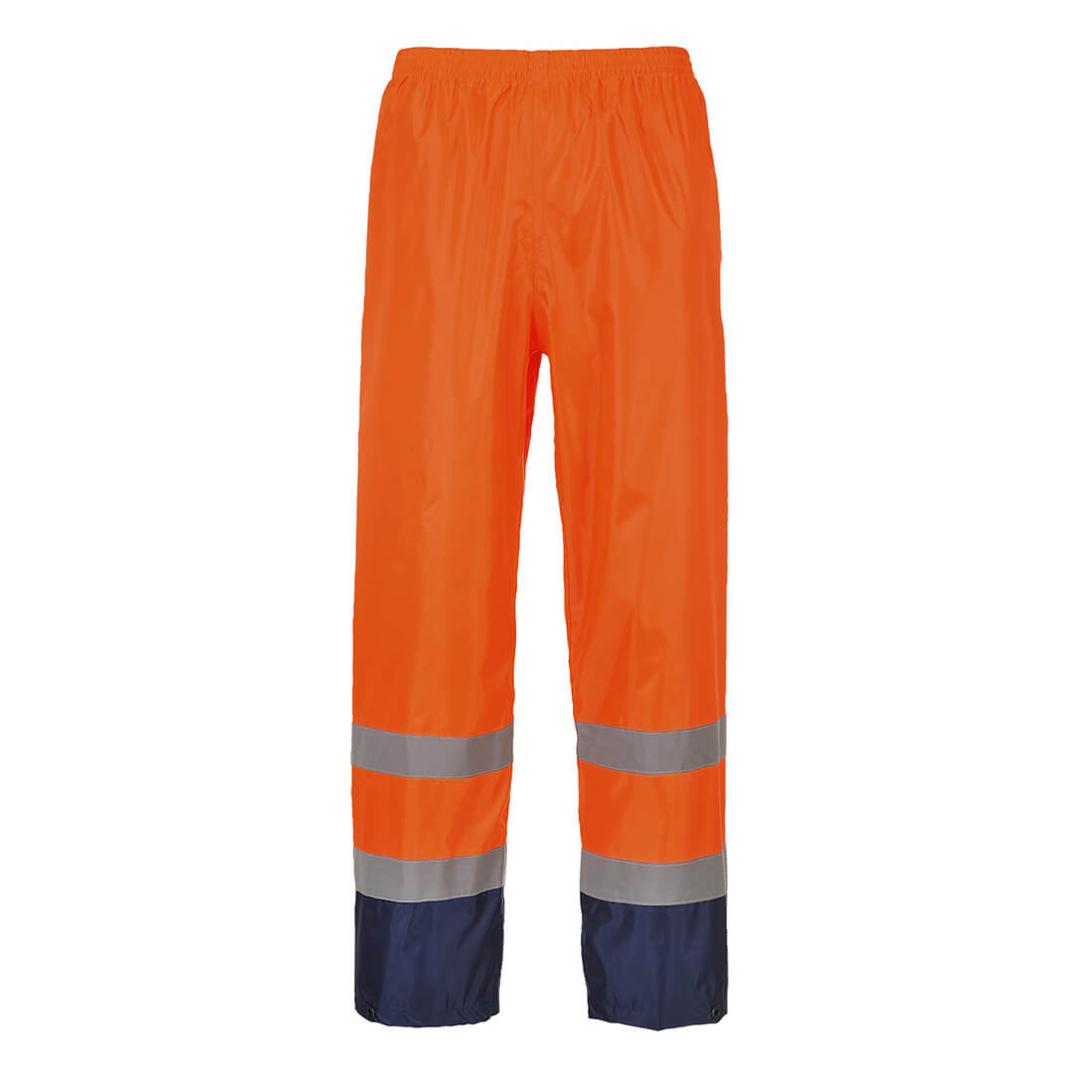 Classic Hi Vis Contrast Rain Trousers Orange / Navy L Price Comparisons | Compare The Build