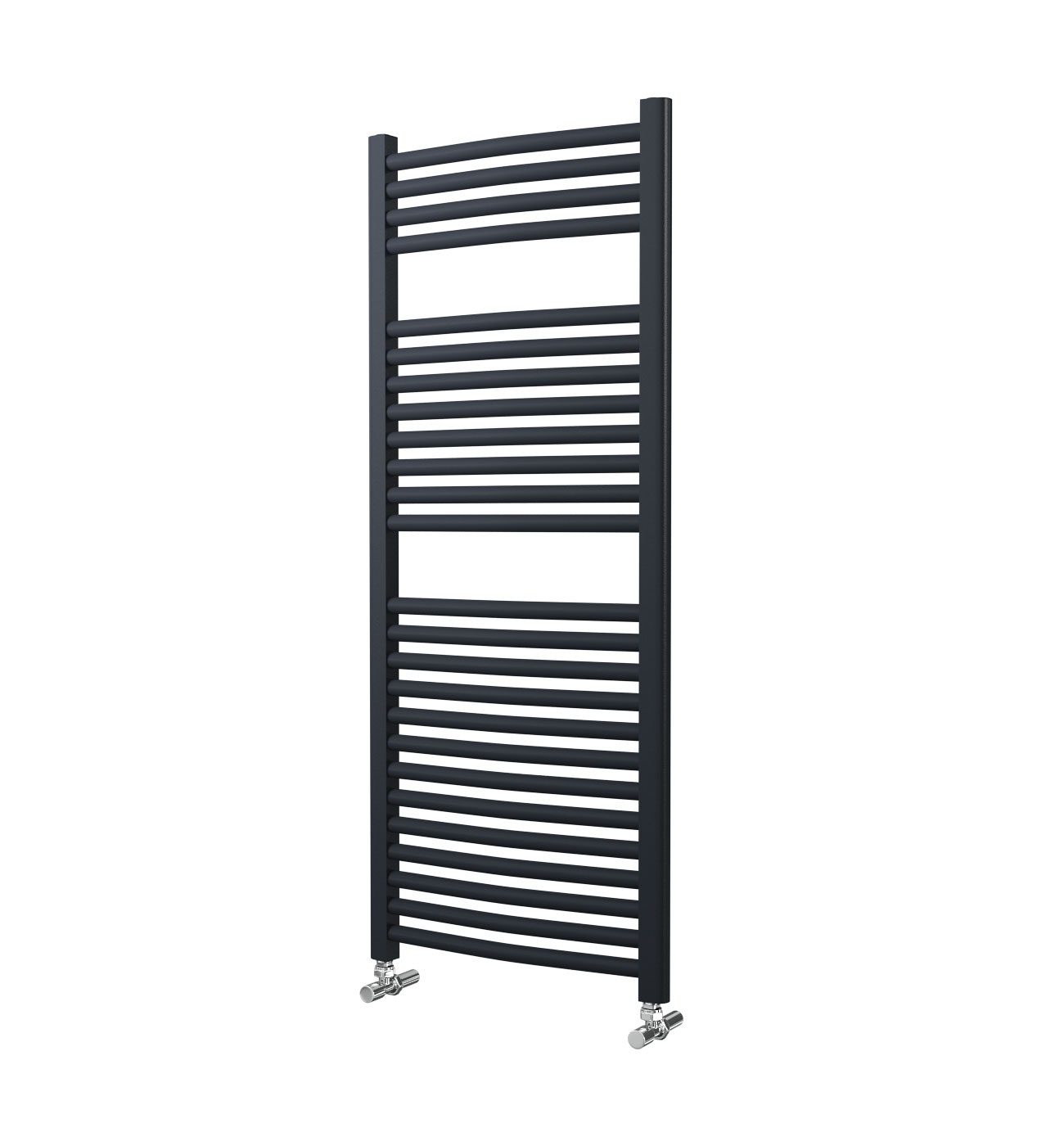 Lazzarini Roma Ladder Rail - 25mm, Anthracite Curved, 1230x500mm | Compare The Build