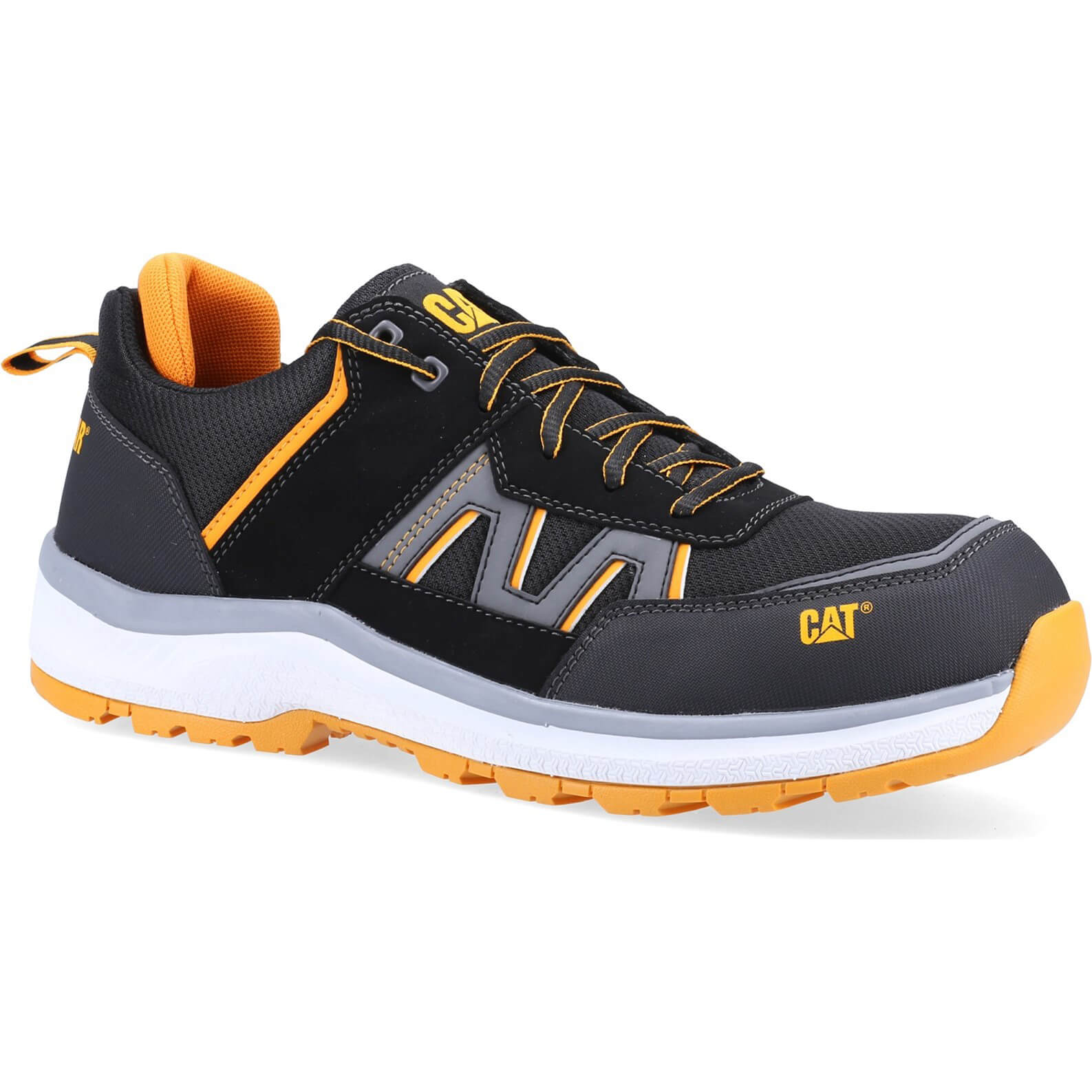 Caterpillar Mens Accelerate S3 Safety Trainer Black / Orange Size 10 Price Comparisons | Compare The Build