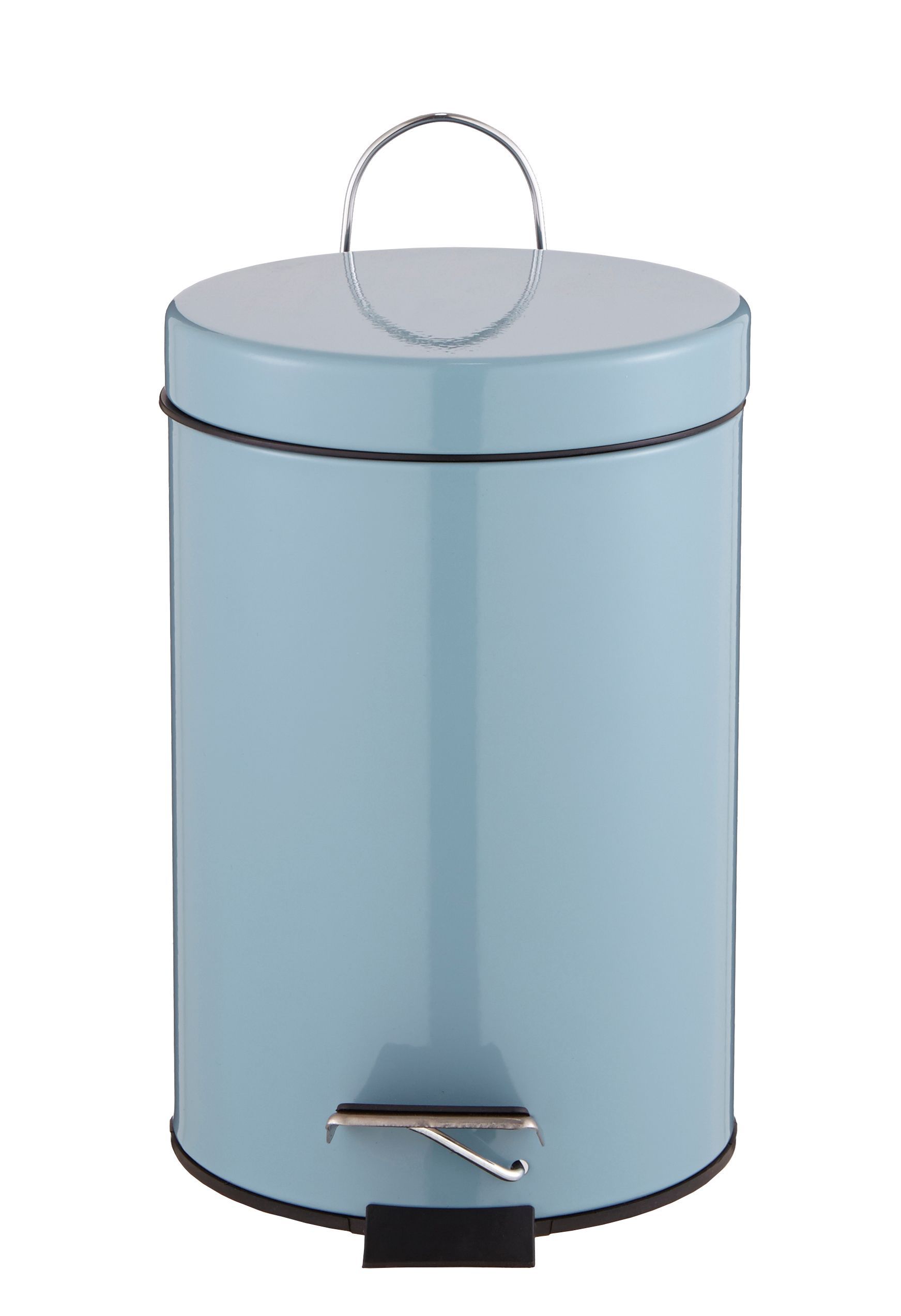 Cooke & Lewis Diani Celadon Powder-Coated Steel Round Bathroom Pedal Bin, 3L | Compare The Build