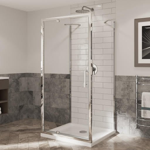 Coram Optima 6 Pivot Shower Enclosure 800 x 800mm - 6mm O6PI8080 Price Comparisons | Compare The Build