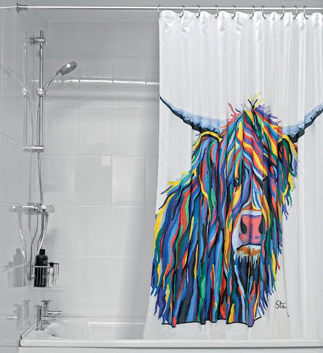 Croydex Angus McCoo Cow Shower Curtain - AF304022H Price Comparisons | Compare The Build