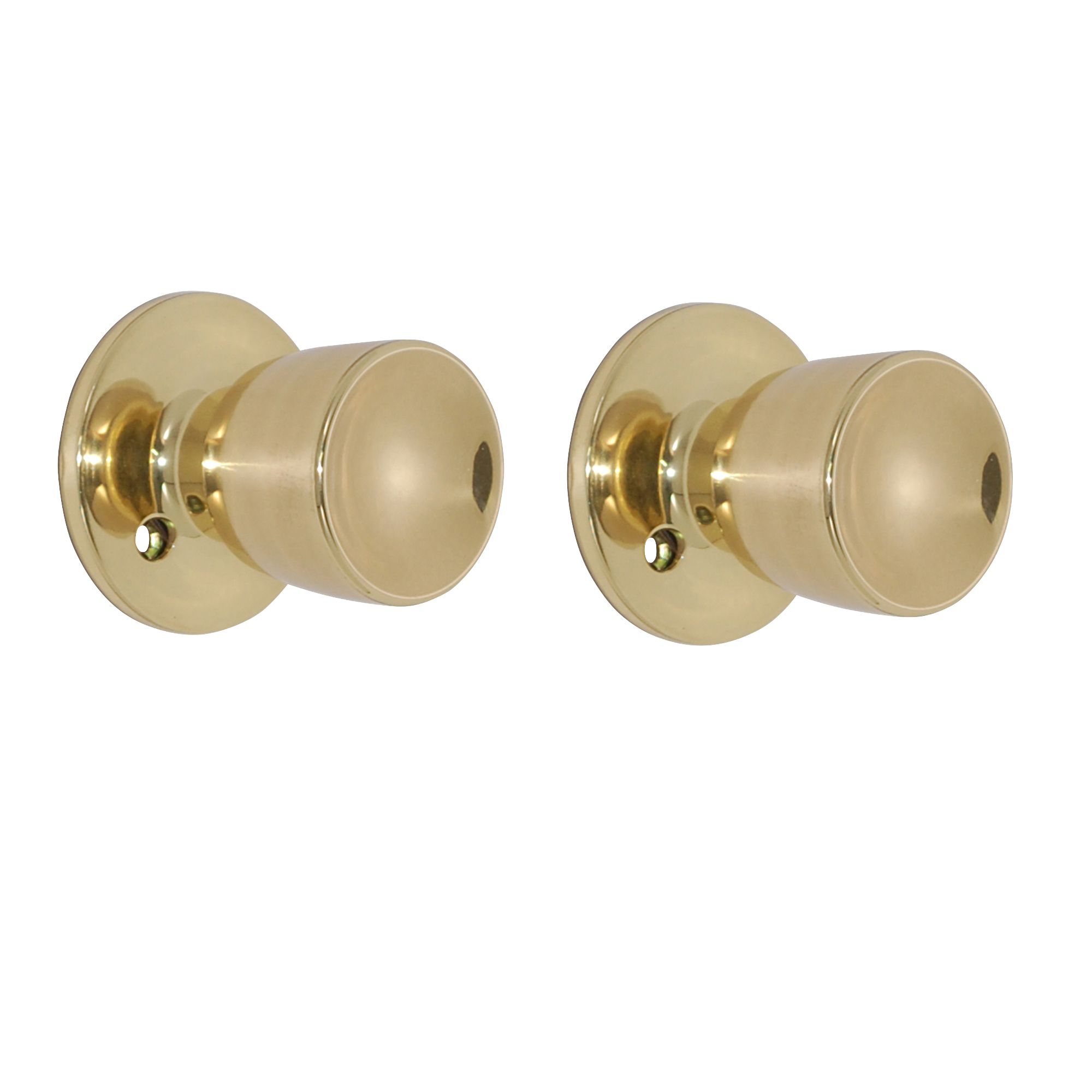 Polished Brass Effect Internal Round Latch Door Knob, Set Price Comparisons | Compare The Build