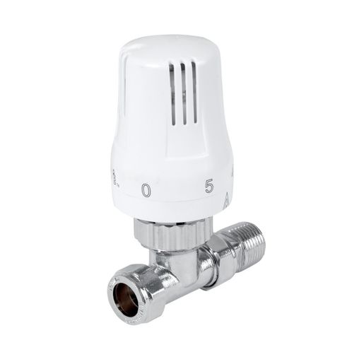 City Plumbing Straight Thermostatic Mixing Valve White 15 mm x 12.7 mm C04167N029B | Compare The Build