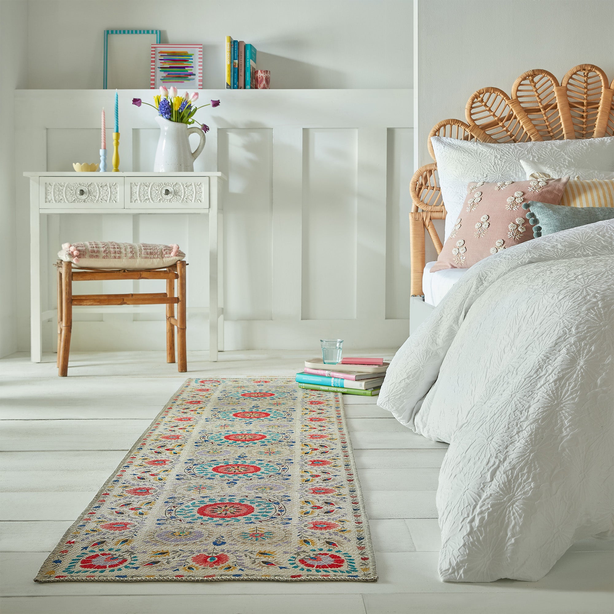 PractiRug Hani Floral Washable Runner MultiColoured Price Comparisons | Compare The Build