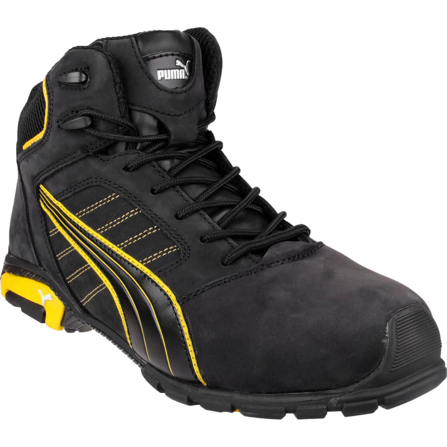 Puma Mens Safety Amsterdam Mid Safety Boots Black Size 11 Price Comparisons | Compare The Build
