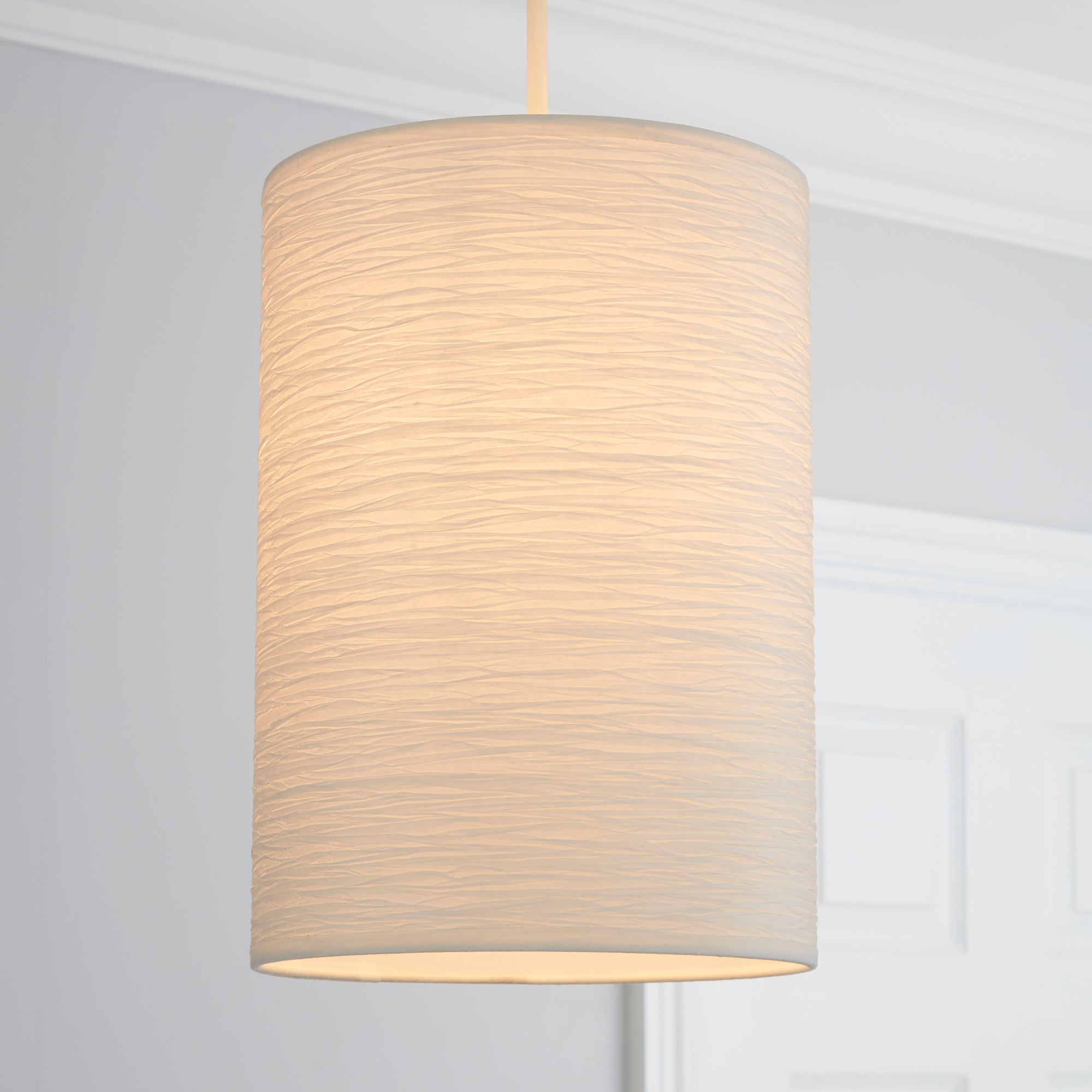 Taora Paper Lamp Shade 20cm White Cream Price Comparisons | Compare The Build