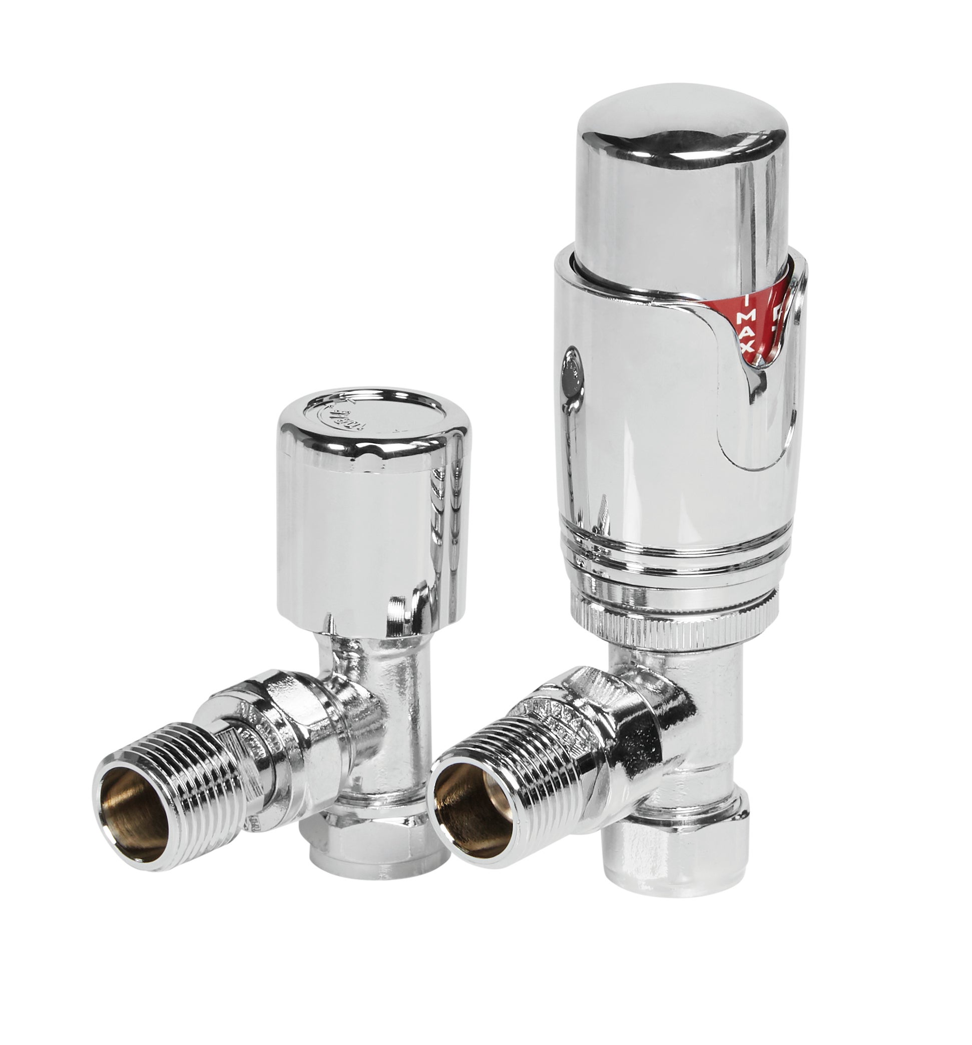 Radvalves UK Thermostatic Valves, Round, Chrome Angled | Compare The Build