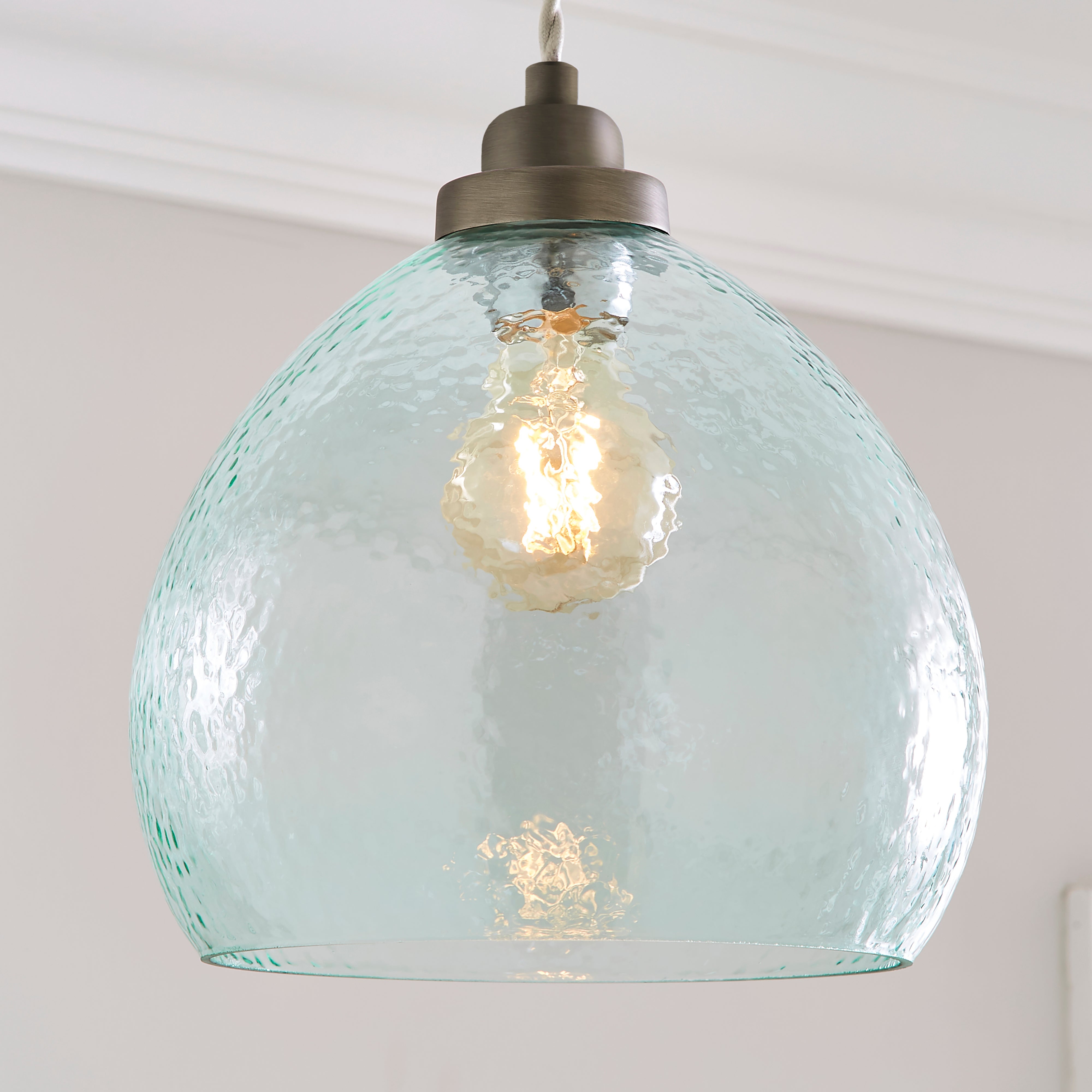 Fentress Recycled Glass Easy Fit Pendant Light Green Price Comparisons | Compare The Build