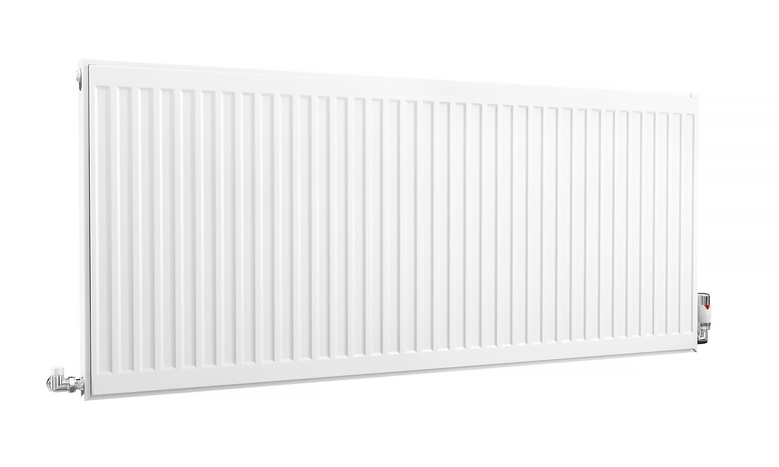 Kartell K-Rad Compact Horizontal Radiator, White, 600mm x 1400mm - Single Panel, Single Convector Price Comparisons | Compare The Build