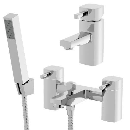 Architeckt Misa Basin Mixer Tap and Bath Shower Mixer Tap Set Price Comparisons | Compare The Build