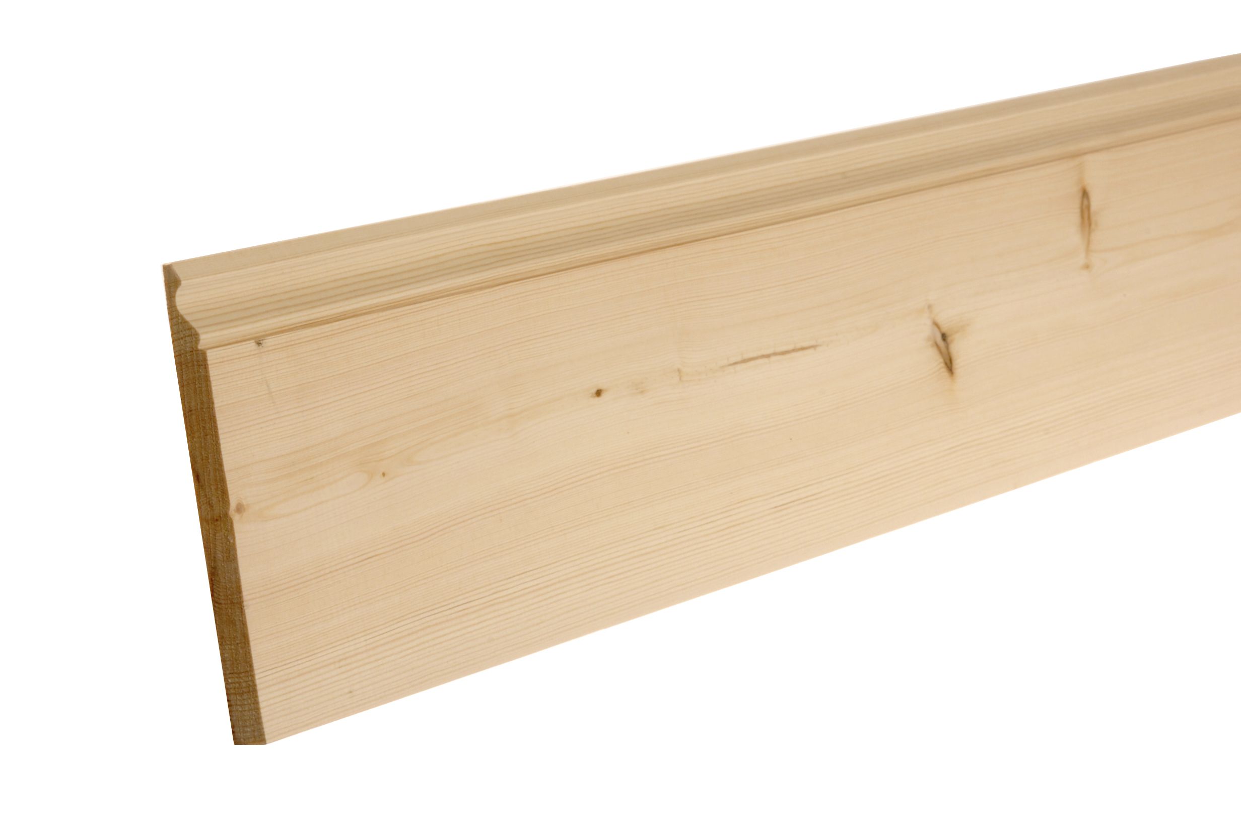 Planed Pine Ogee Skirting board (L)2.4m (W)169mm (T)15mm, Pack of 4 | Compare The Build