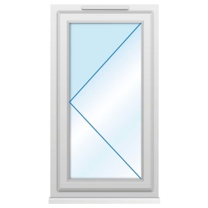 Euramax uPVC White Left Side Hung Casement Window - 610 x 1010mm Price Comparisons | Compare The Build